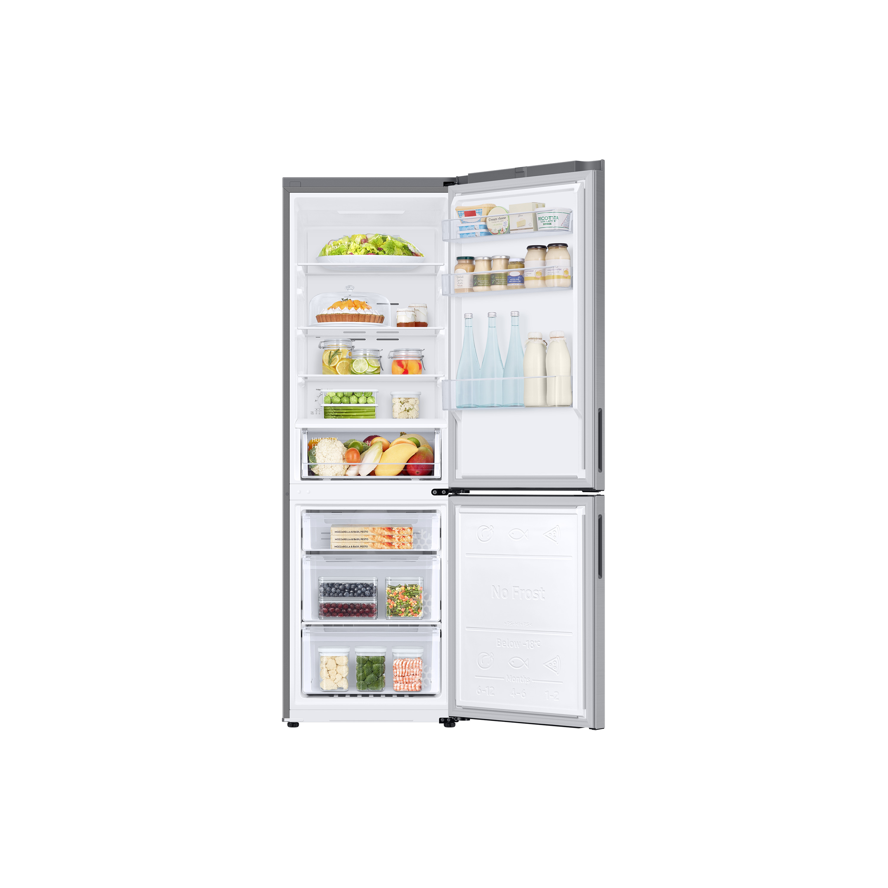 Voir la diapositive 5 : SAMSUNG Réfrigérateur combiné RB33B610ESA, Capacité 344 L, Froid ventilé No Frost, E