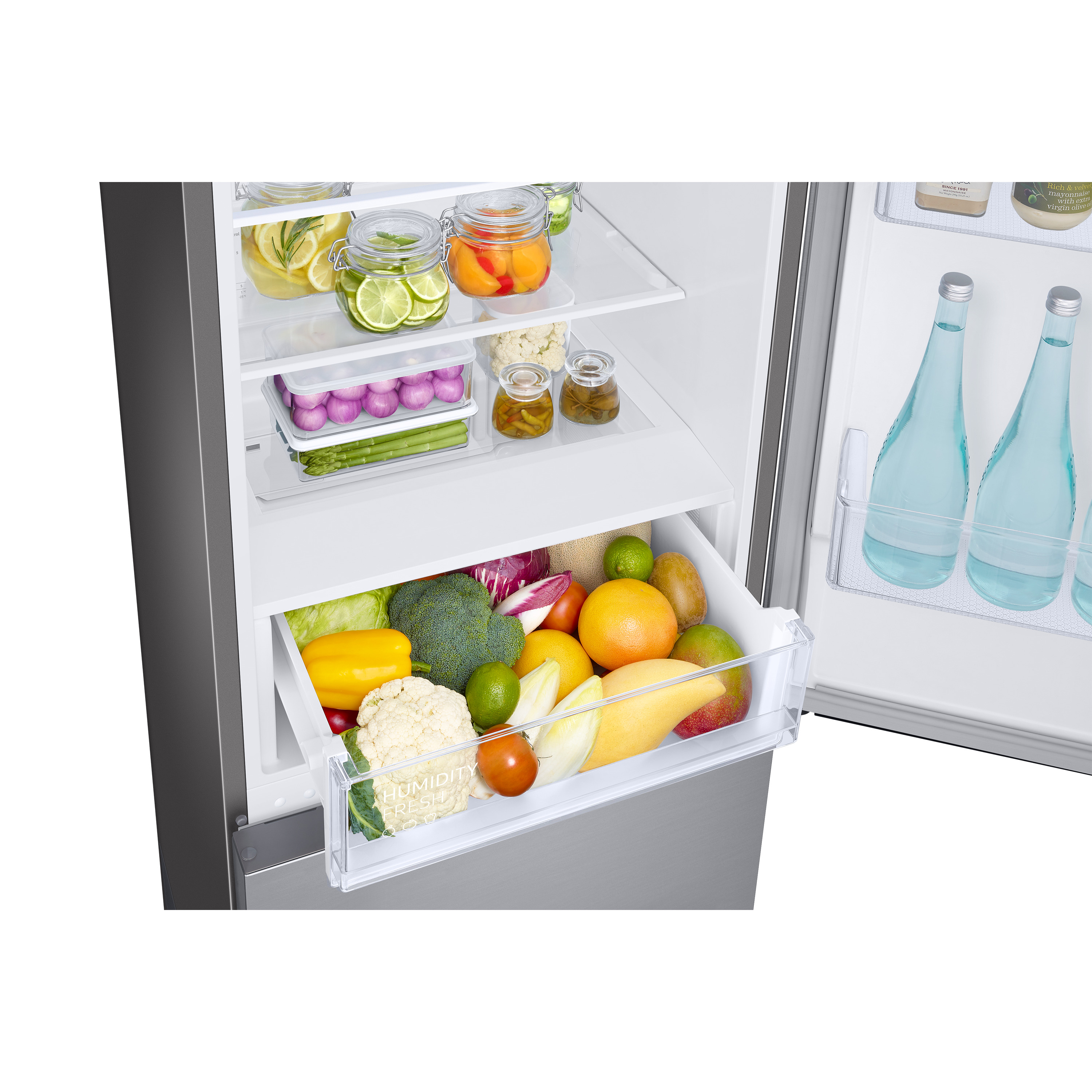 Voir la diapositive 6 : SAMSUNG Réfrigérateur combiné RB33B610ESA, Capacité 344 L, Froid ventilé No Frost, E