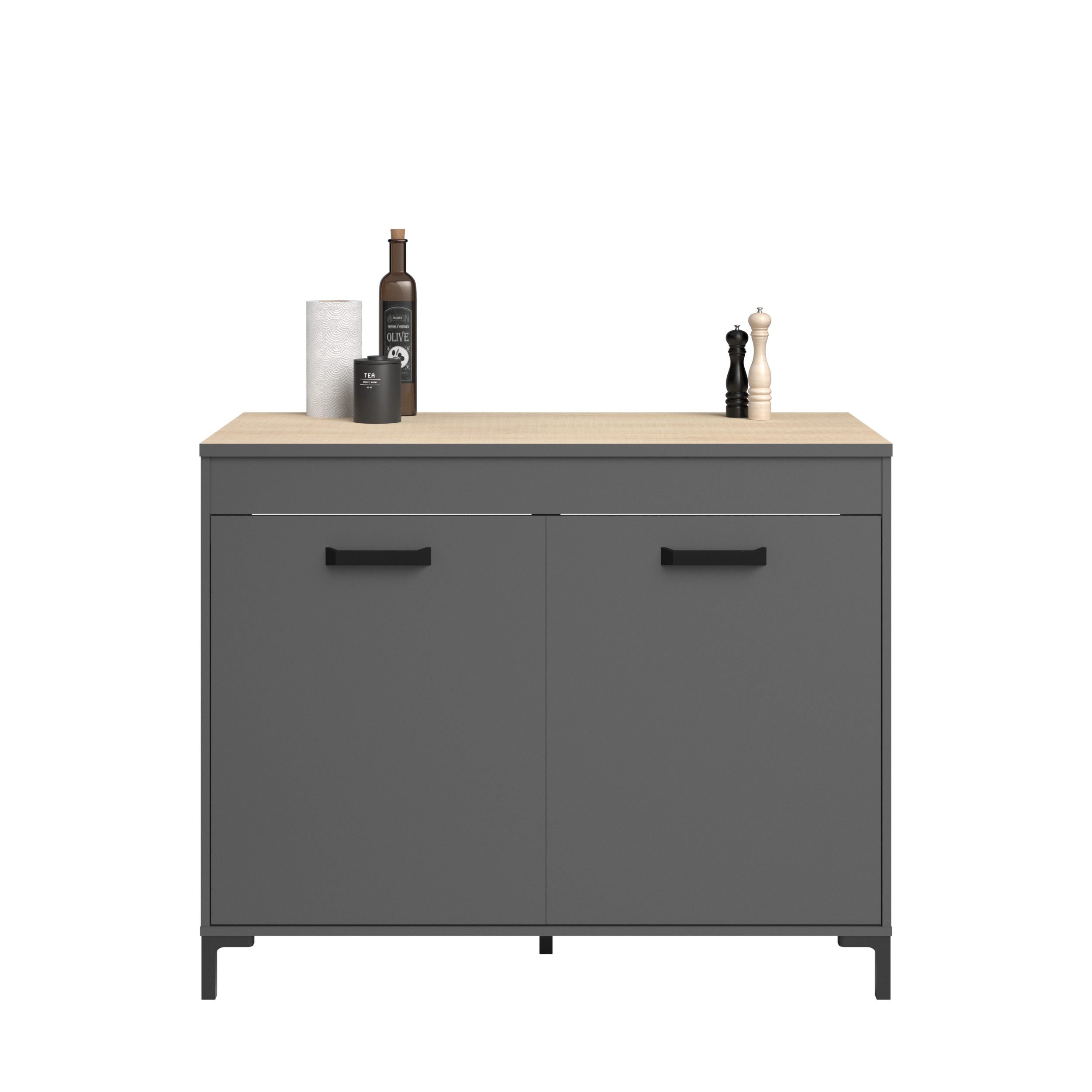 Voir la diapositive 2 : Ensemble cuisine complète L296 cm SAMBA
