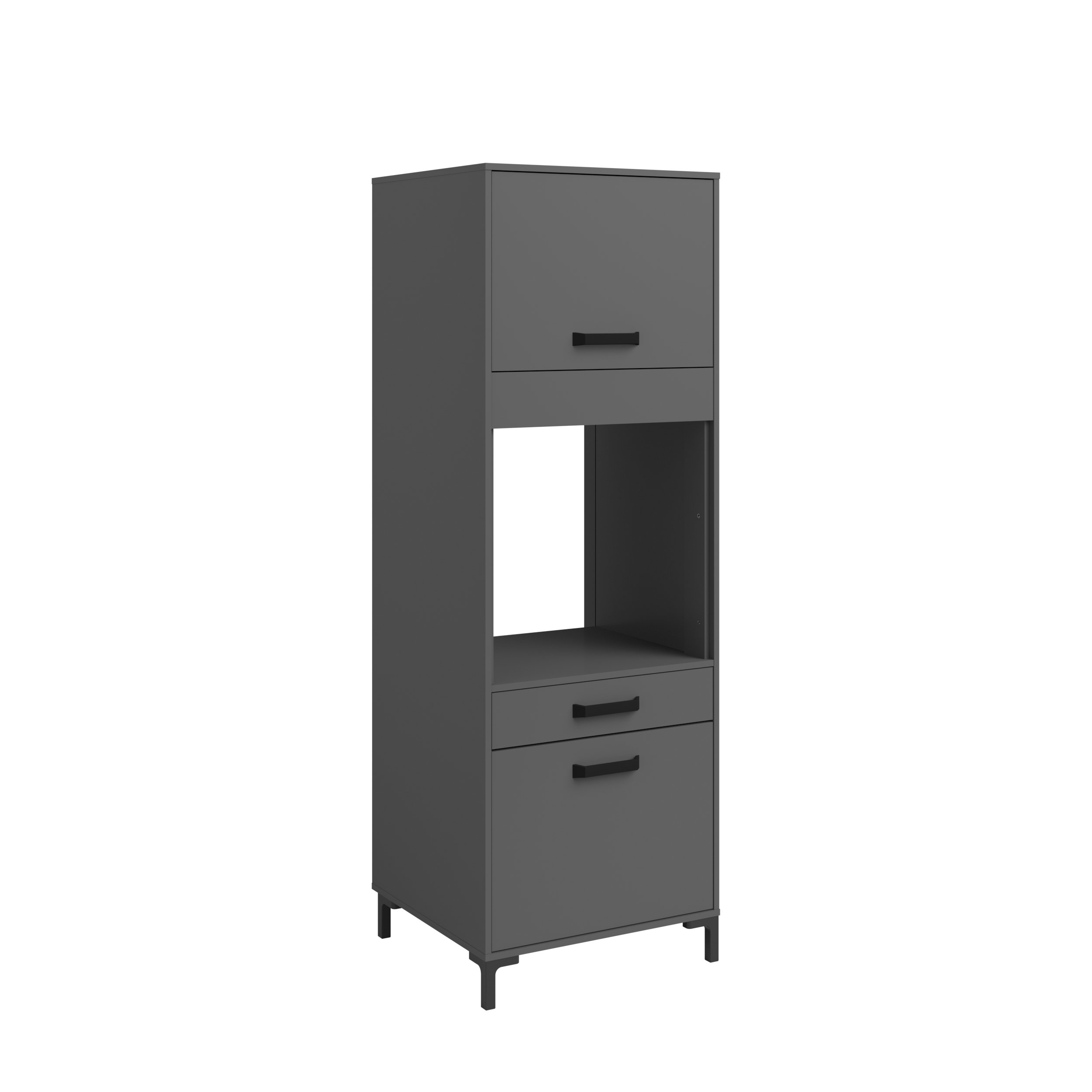 Voir la diapositive 3 : Colonne de four 2 portes 1 tiroir L63cm SAMBA