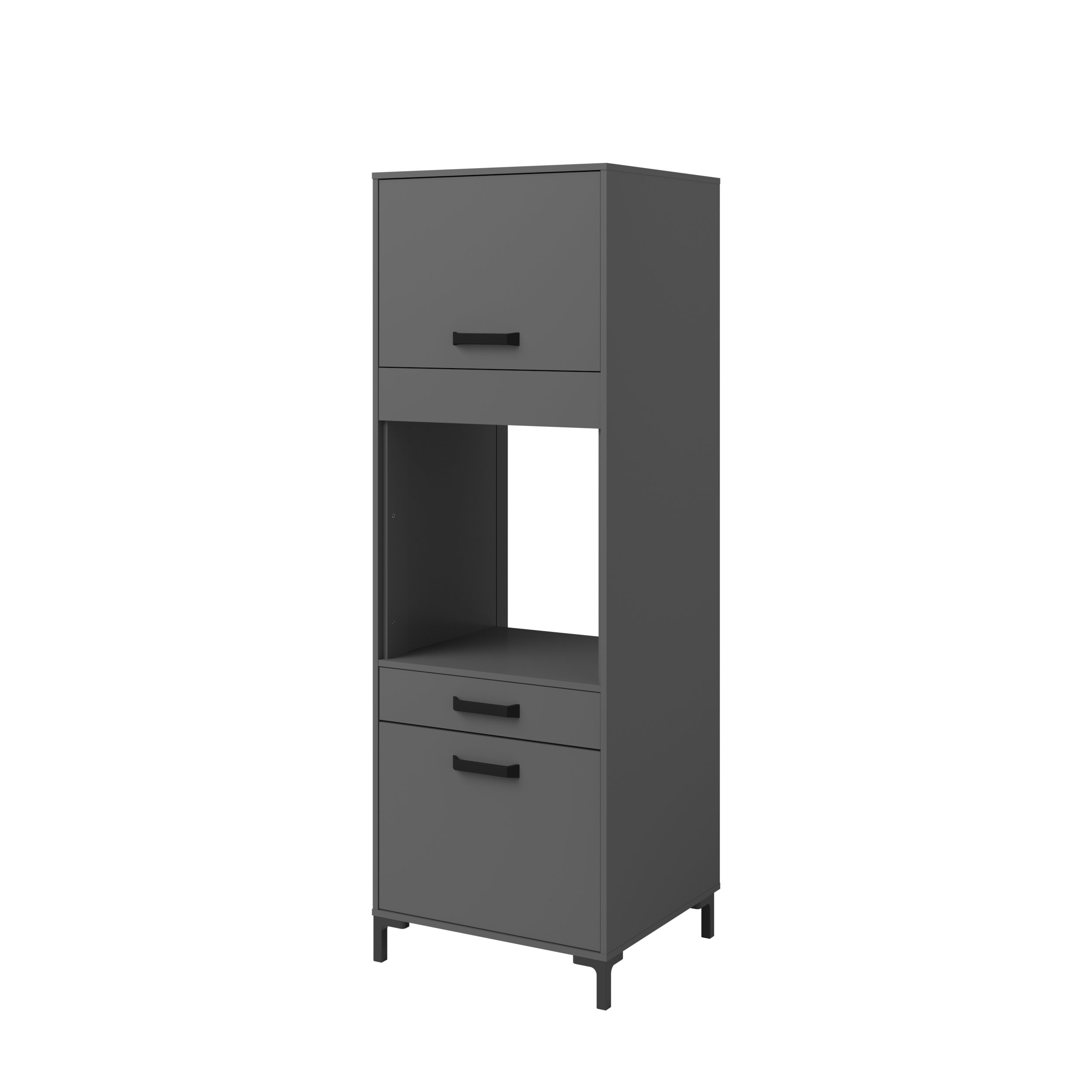 Voir la diapositive 4 : Colonne de four 2 portes 1 tiroir L63cm SAMBA
