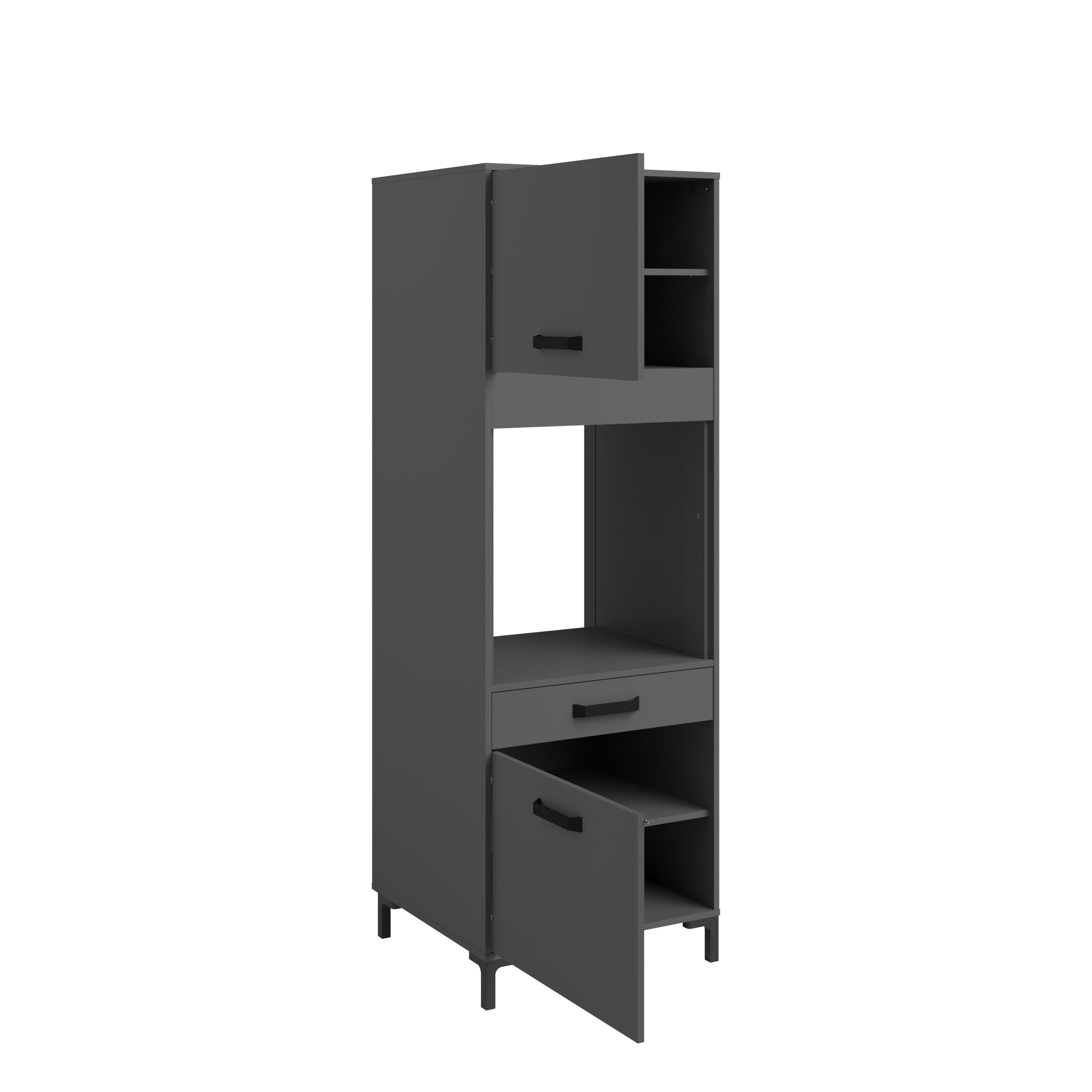 Voir la diapositive 6 : Colonne de four 2 portes 1 tiroir L63cm SAMBA
