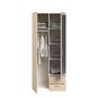 Voir la diapositive 10 : Armoire 2 portes dont 1 avec miroir et 2 tiroirs L81cm DAISY 2
