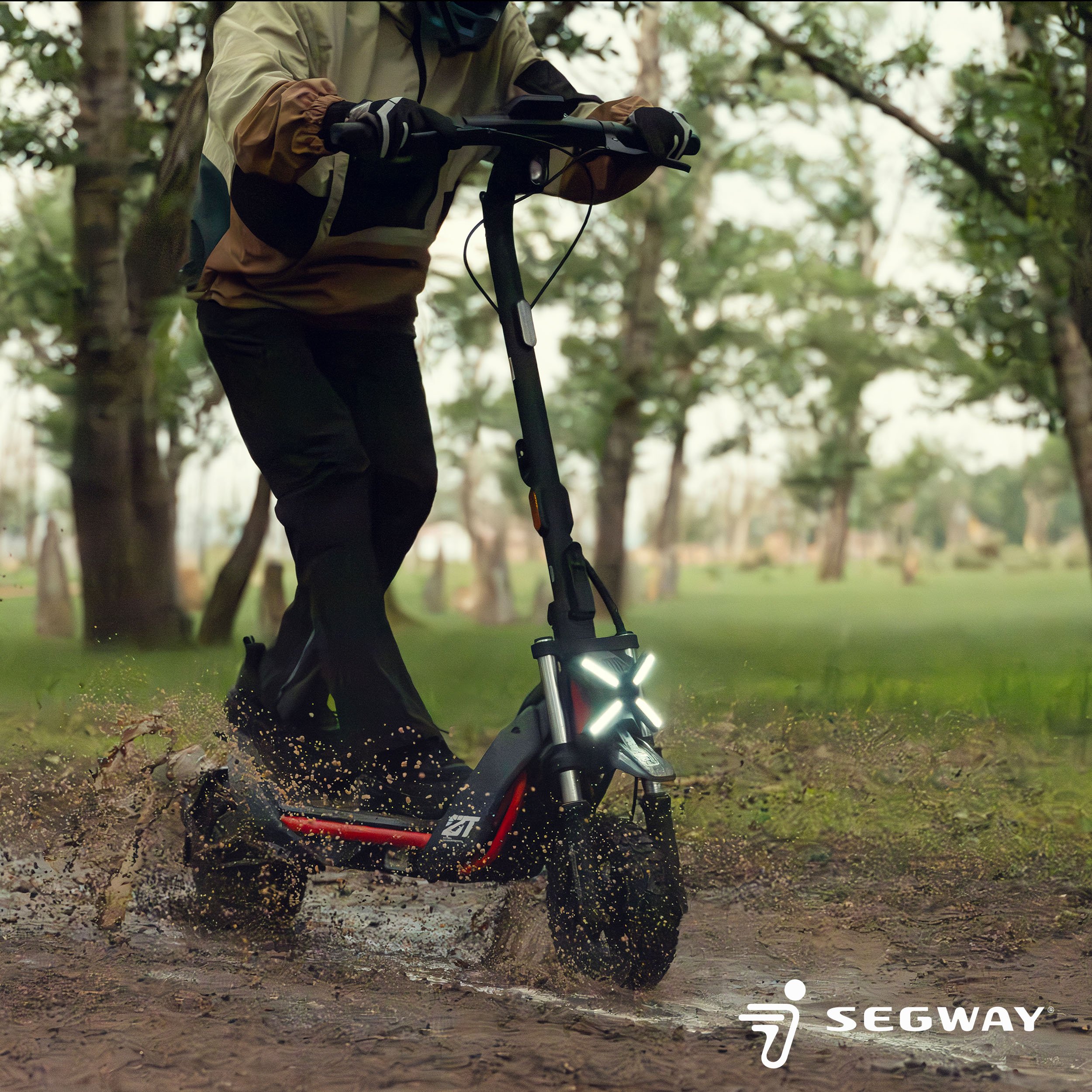 Voir la diapositive 12 : SEGWAY Trottinette électrique ZT3 Pro - Noir et Rouge