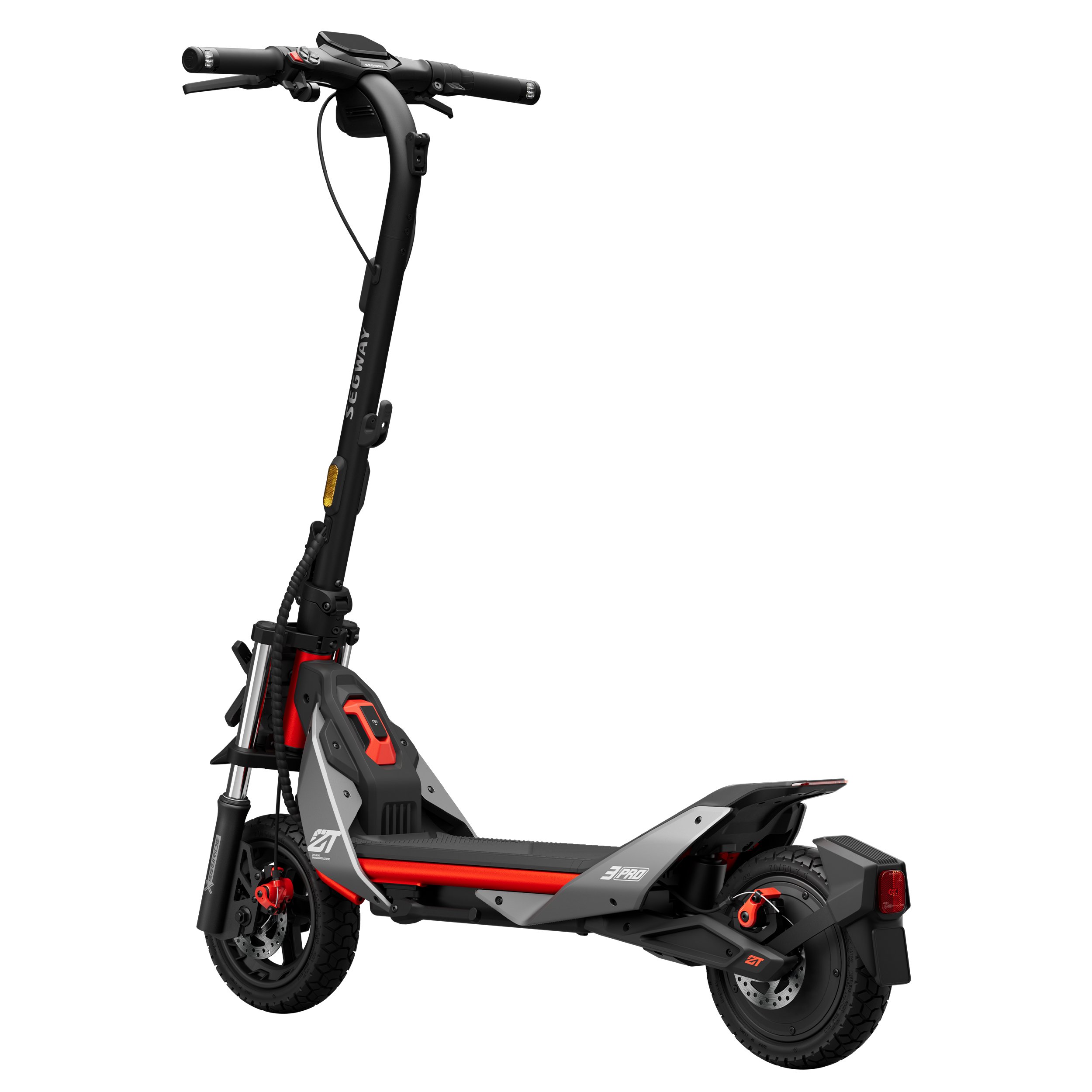 Voir la diapositive 3 : SEGWAY Trottinette électrique ZT3 Pro - Noir et Rouge