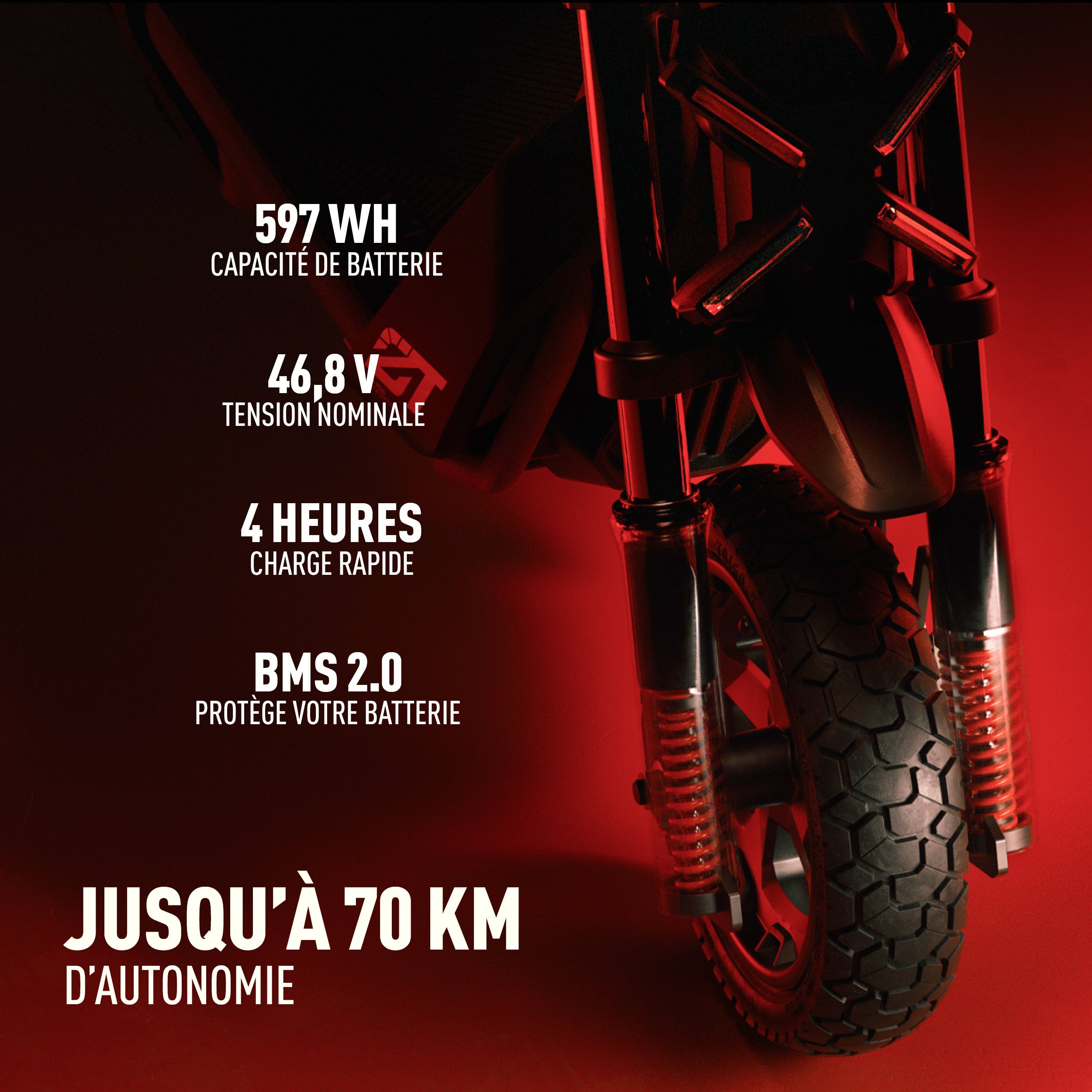 Voir la diapositive 6 : SEGWAY Trottinette électrique ZT3 Pro - Noir et Rouge