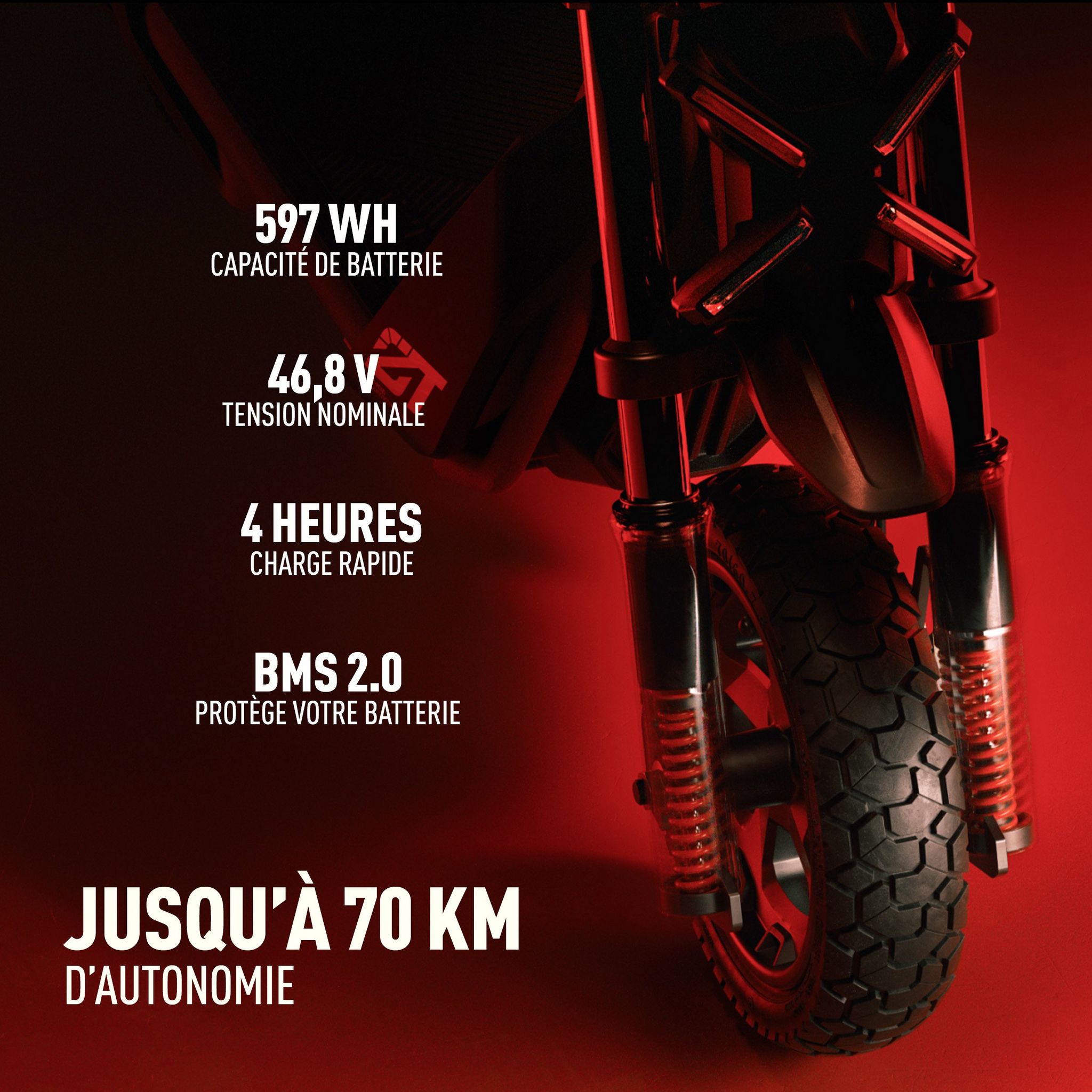 Voir la diapositive 6 : SEGWAY Trottinette électrique ZT3 Pro - Noir et Rouge