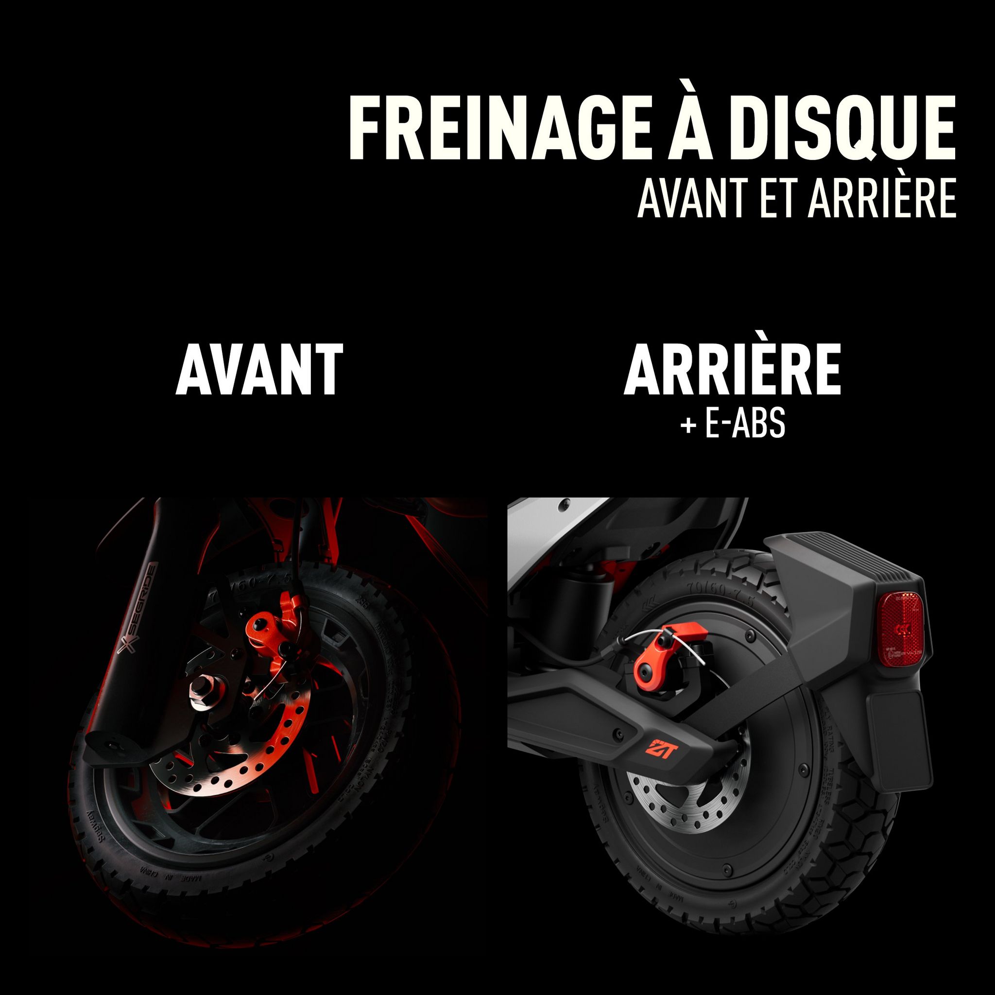 Voir la diapositive 8 : SEGWAY Trottinette électrique ZT3 Pro - Noir et Rouge