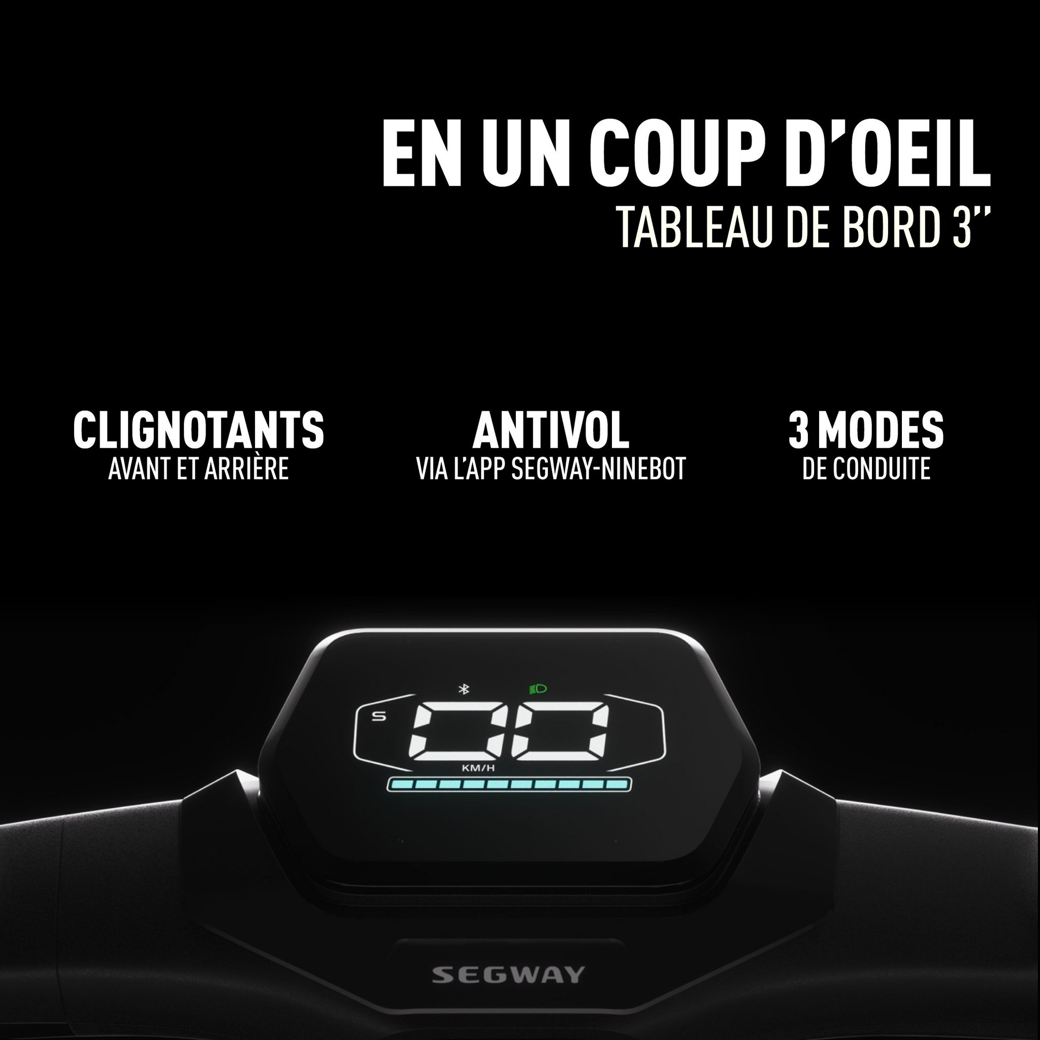 Voir la diapositive 10 : SEGWAY Trottinette électrique ZT3 Pro - Noir et Rouge