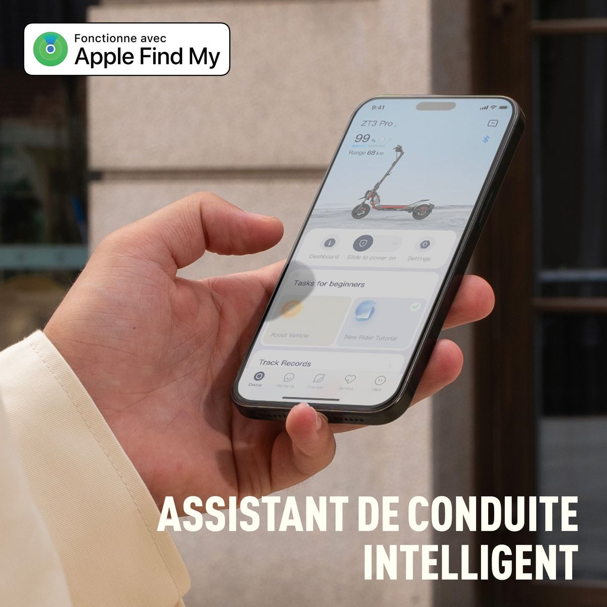 SEGWAY Trottinette électrique ZT3 Pro - Noir et Rouge