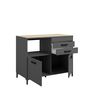 Voir la diapositive 6 : Meuble bas de cuisine 2 portes 2 tiroirs L118cm SAMBA