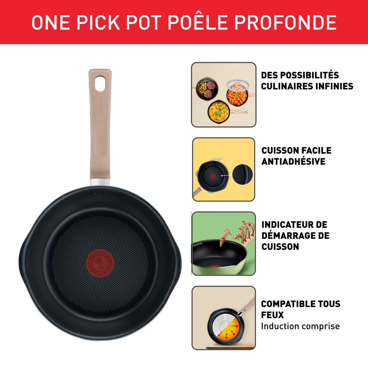 Voir la diapositive 2 : TEFAL Poêle 3 en 1 aluminium 24 cm tous feux dont induction