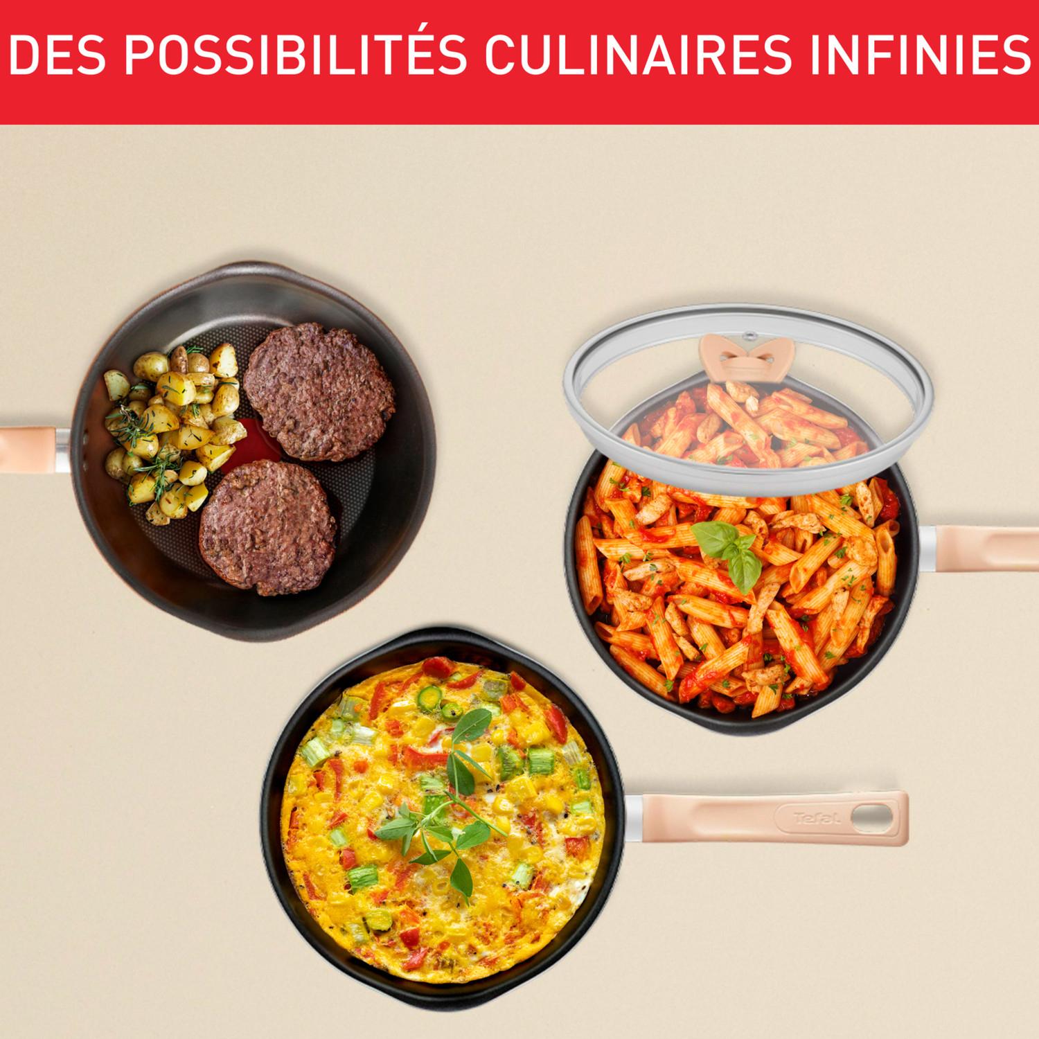 Voir la diapositive 3 : TEFAL Poêle 3 en 1 aluminium 24 cm tous feux dont induction