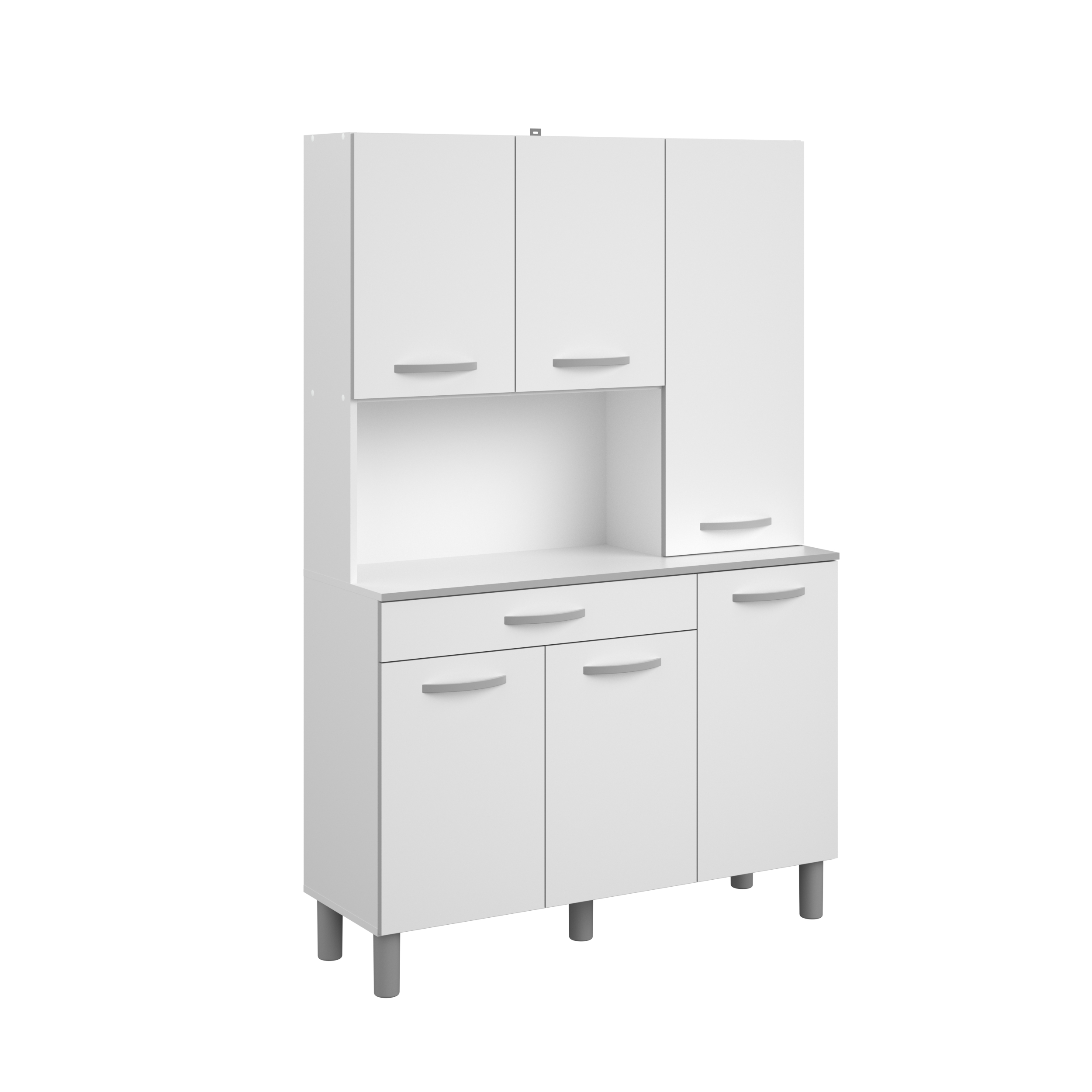 Voir la diapositive 3 : Buffet de cuisine 6 portes 1 tiroir L120cm ZAK