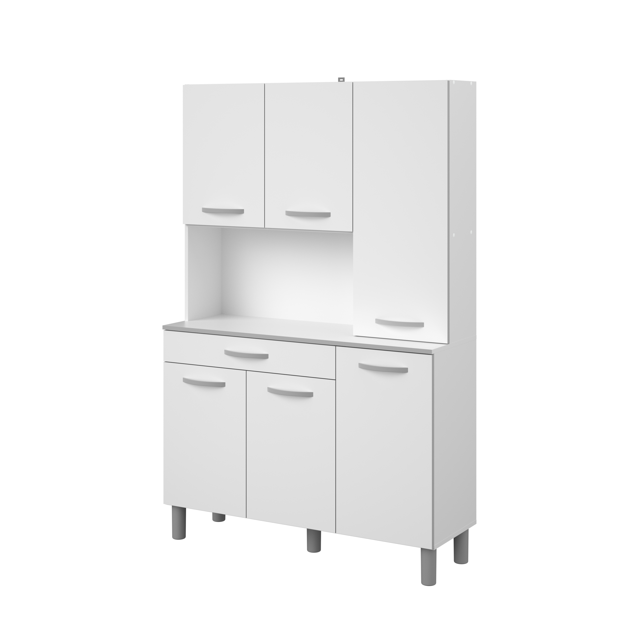 Voir la diapositive 4 : Buffet de cuisine 6 portes 1 tiroir L120cm ZAK