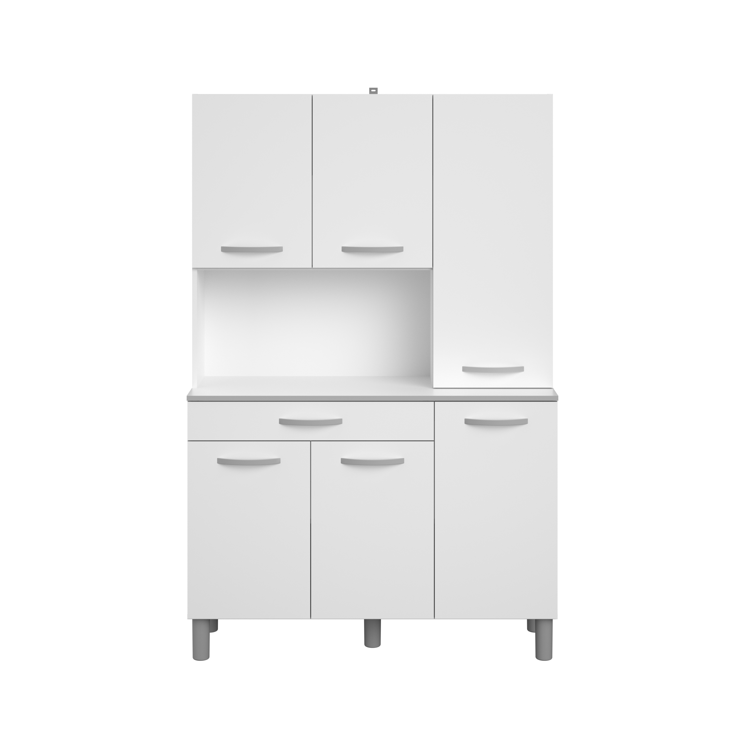 Voir la diapositive 5 : Buffet de cuisine 6 portes 1 tiroir L120cm ZAK