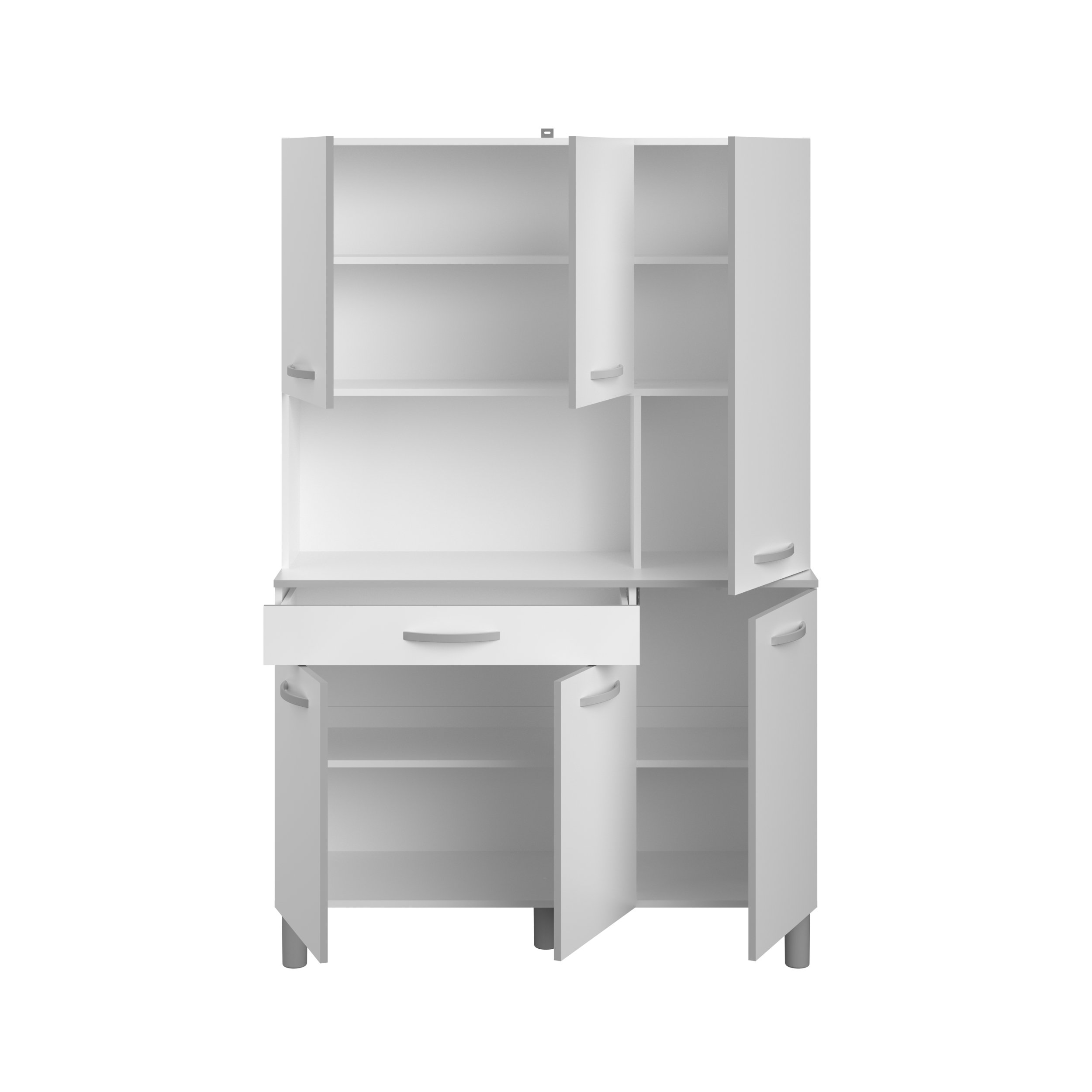 Voir la diapositive 8 : Buffet de cuisine 6 portes 1 tiroir L120cm ZAK