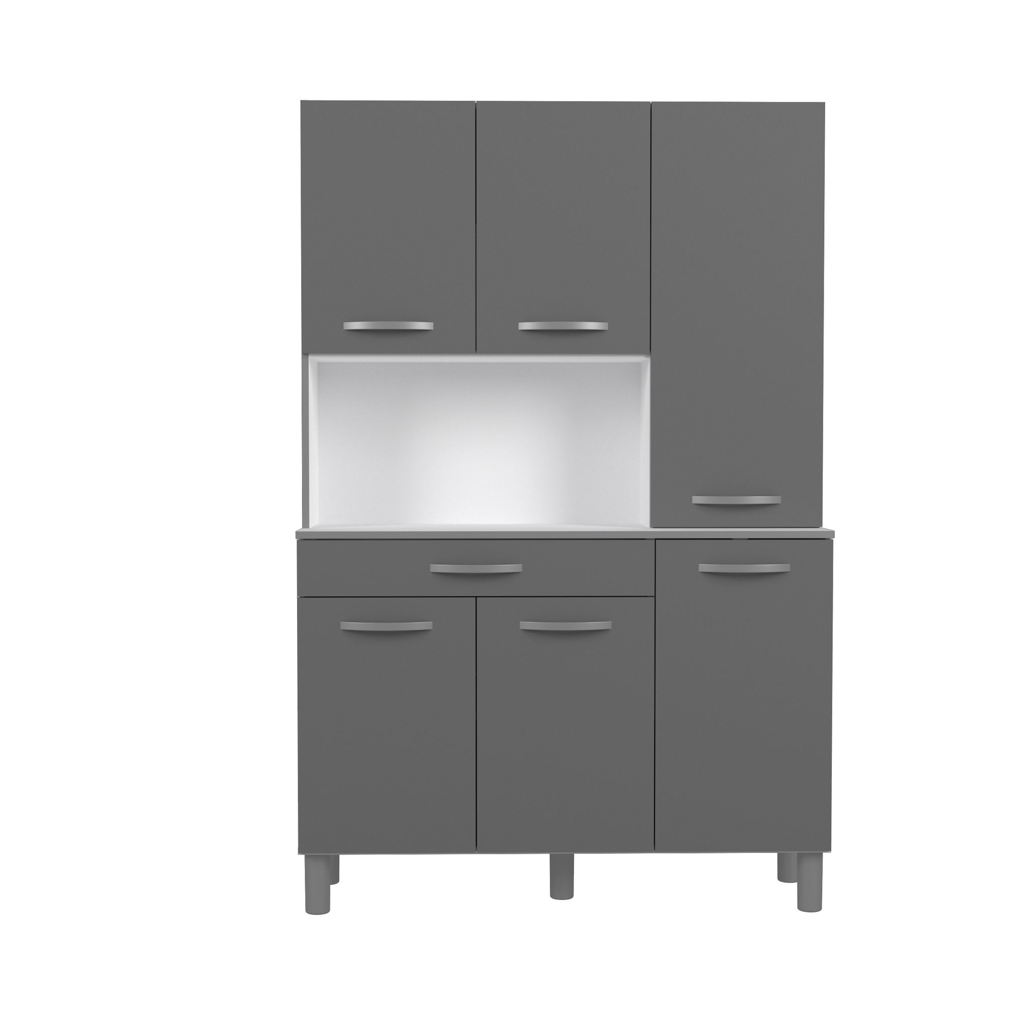Voir la diapositive 4 : Buffet de cuisine 6 portes 1 tiroir L120cm ZAK