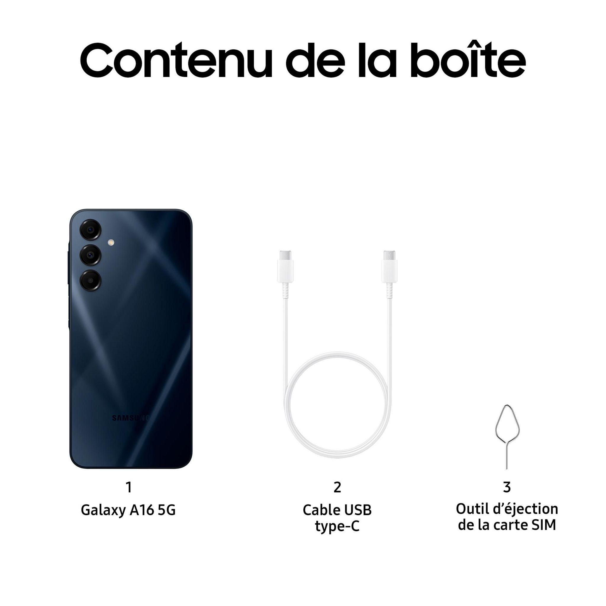 Voir la diapositive 9 : SAMSUNG Galaxy A16 5G 128Go - Bleu nuit