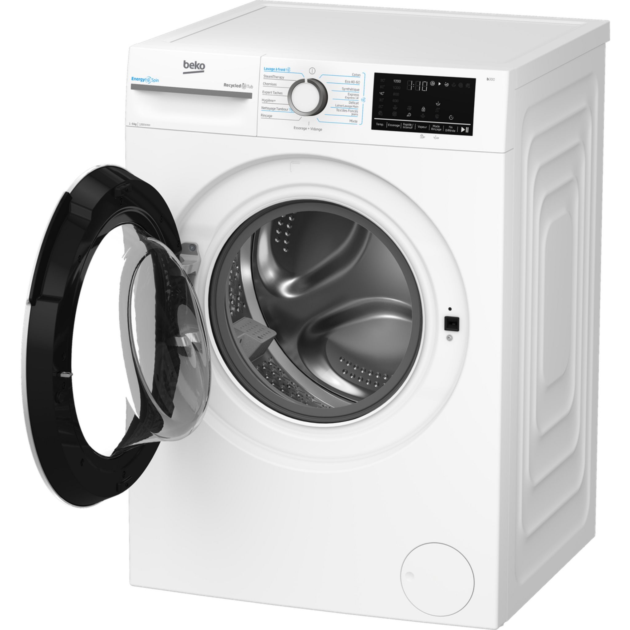 Voir la diapositive 9 : BEKO Lave linge hublot à induction BM0WT49211, 9 kg, 1200 T/min, A