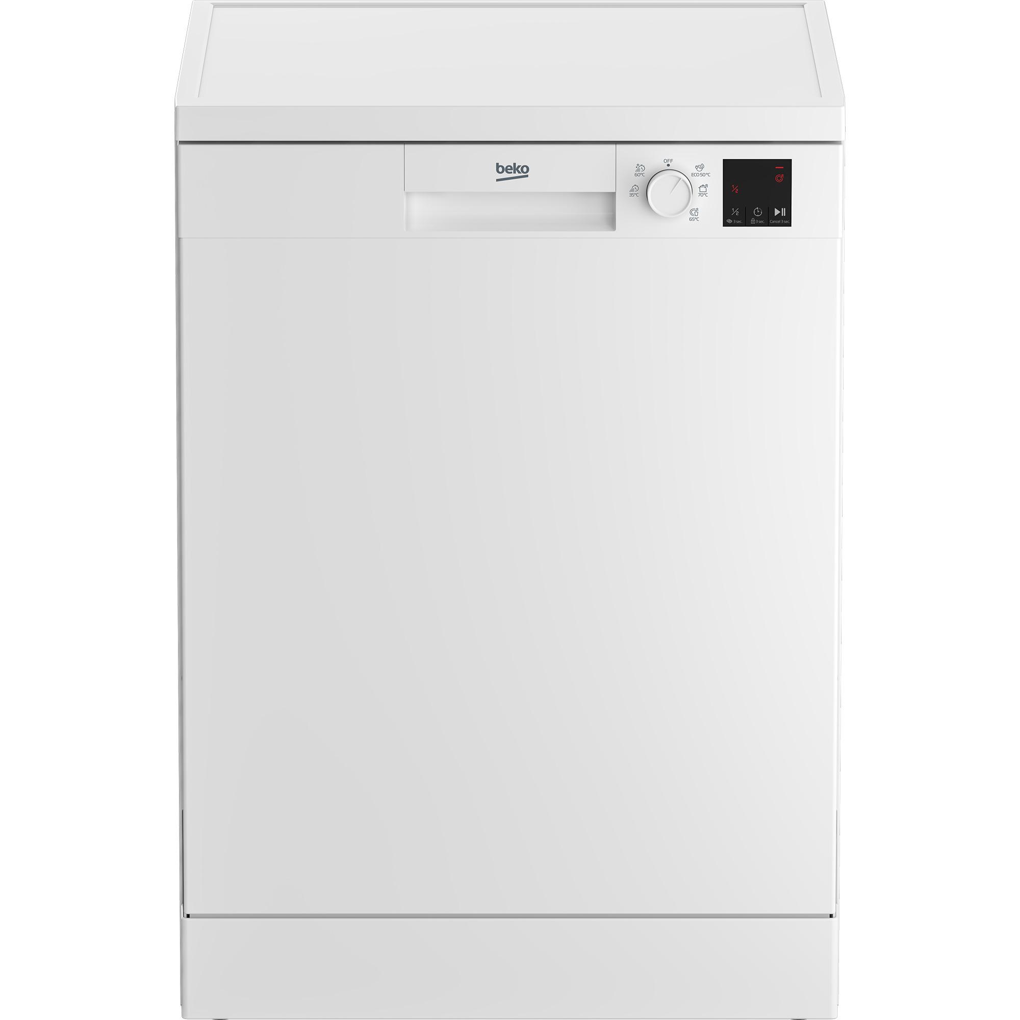 Voir la diapositive 2 : BEKO Lave-vaisselle pose libre TDFV16310W, 13 couverts, 60 cm, 47 dB, D