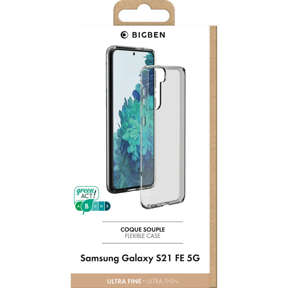 BIGBEN Coque pour Samsung Galaxy S21 FE - Transparente