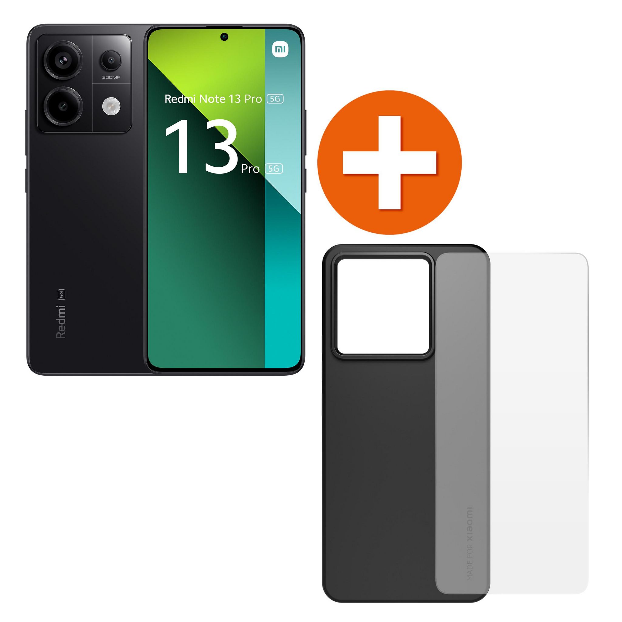 Voir la diapositive 2 : XIAOMI Pack 13P 5G 256Go + Coque + Verre trempé