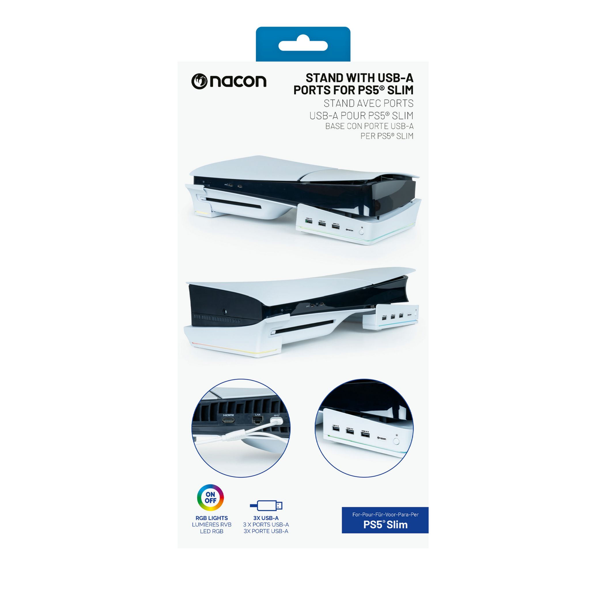 BIGBEN Support horizontal pour console Slim PS5 Blanc