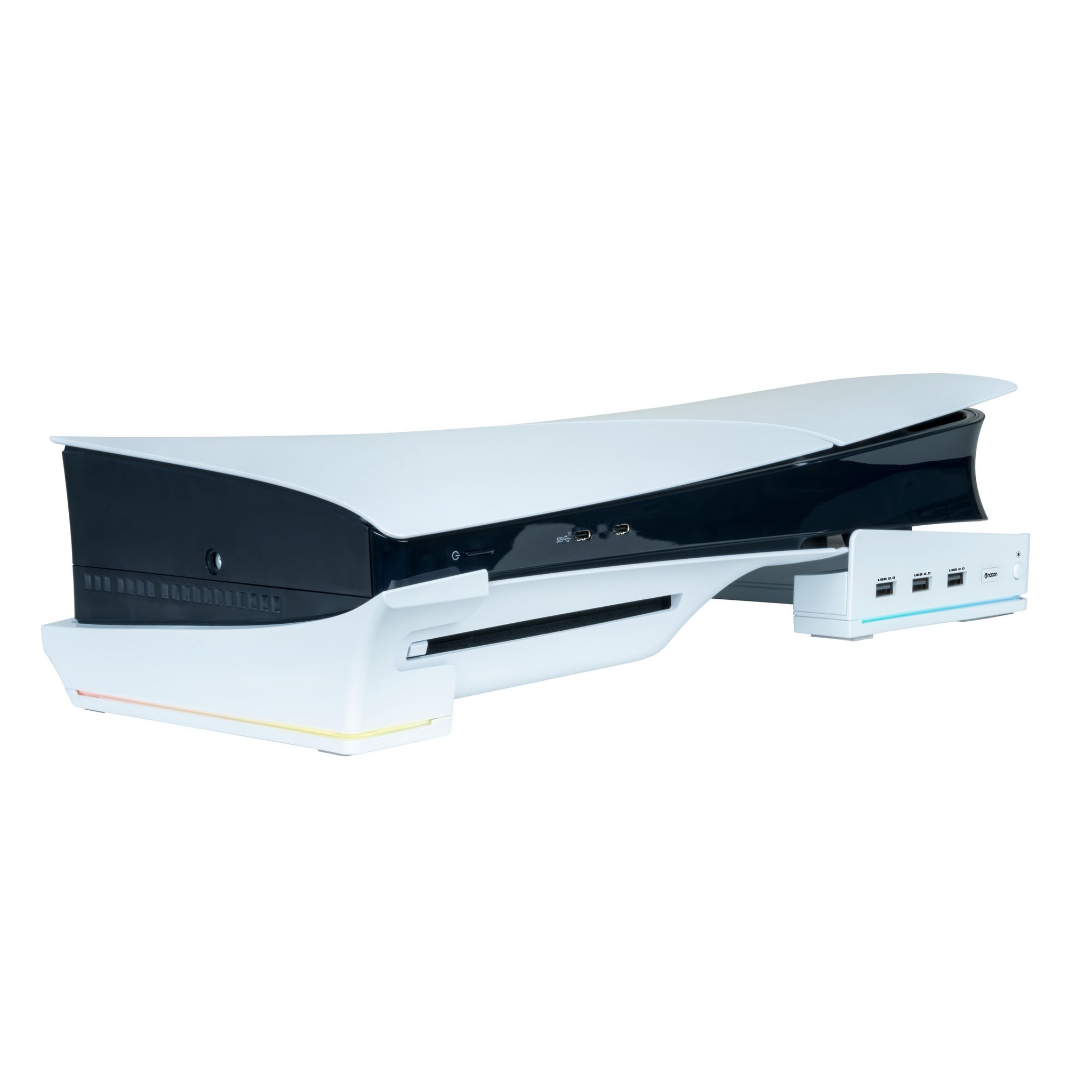 Voir la diapositive 4 : BIGBEN Support horizontal pour console Slim PS5 Blanc