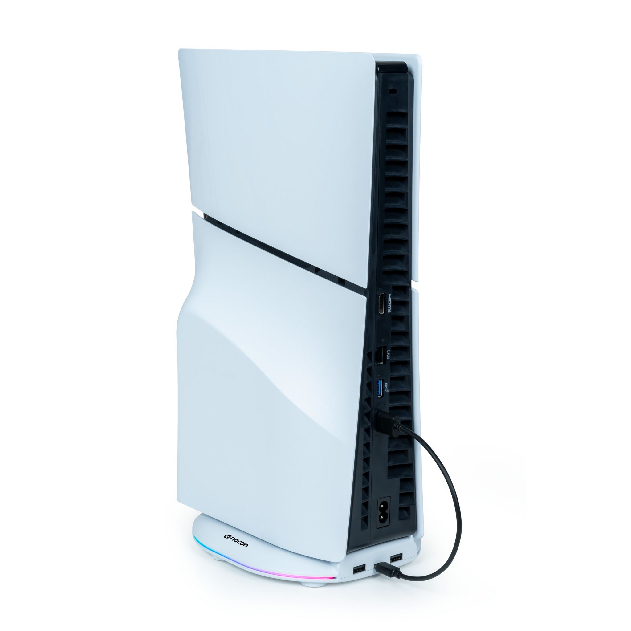 Voir la diapositive 5 : BIGBEN Support vertical Blanc pour console Slim PS5