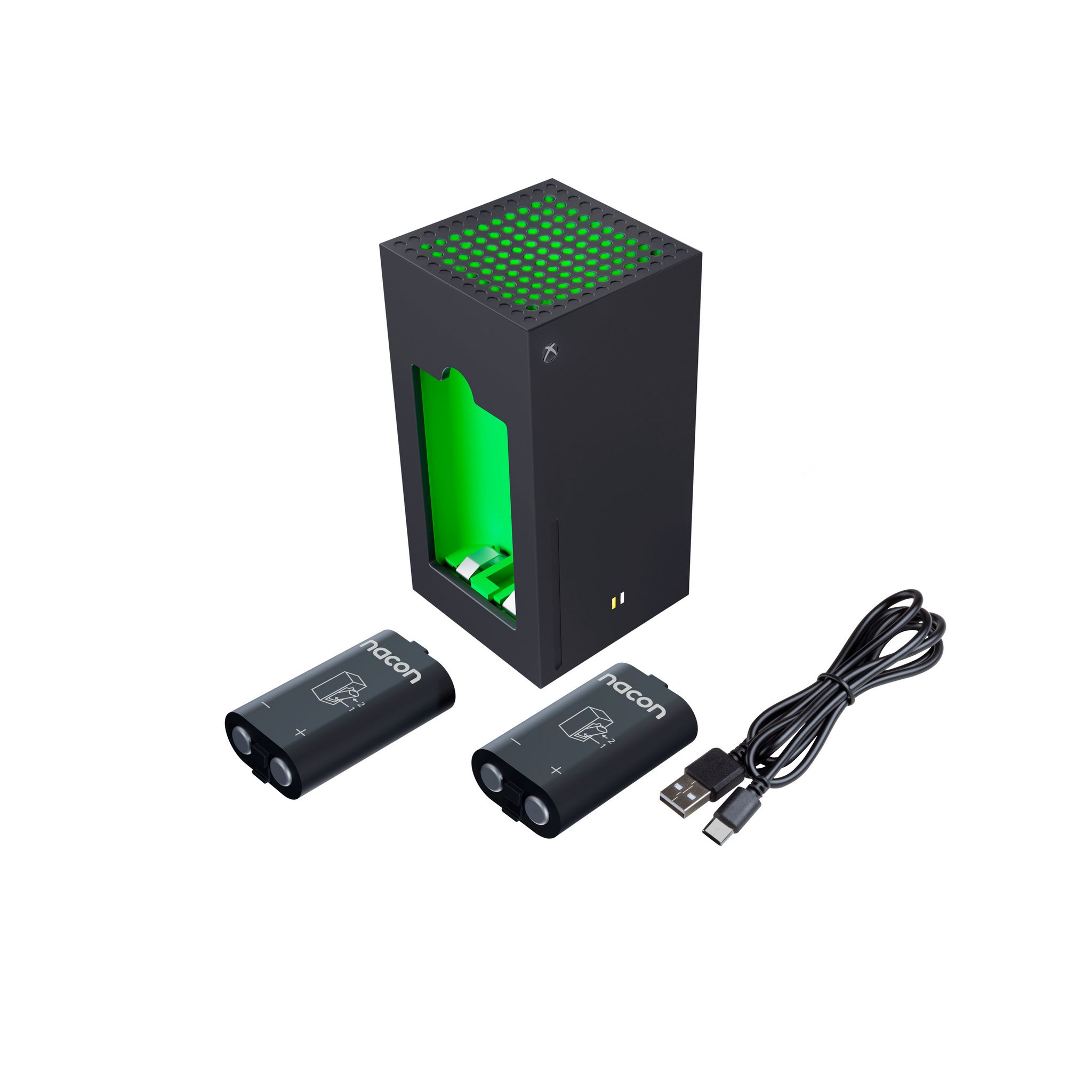 Voir la diapositive 2 : NACON Double chargeur de batterie externe Xbox
