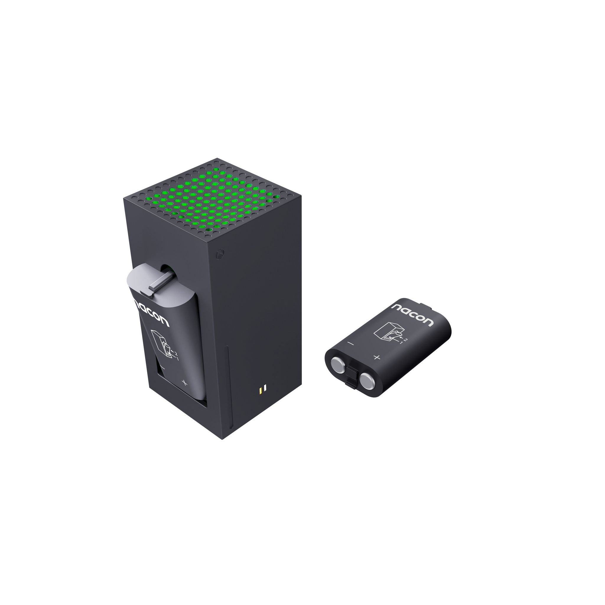Voir la diapositive 3 : NACON Double chargeur de batterie externe Xbox