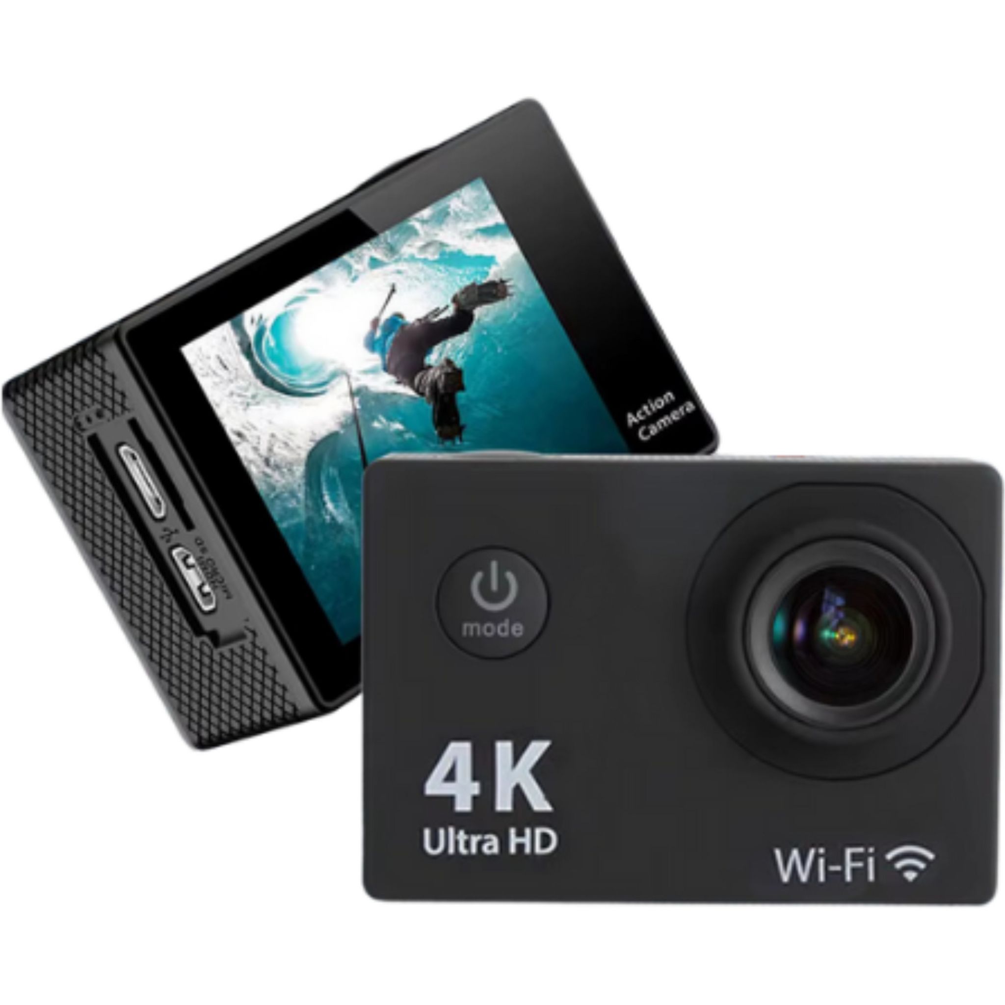 Voir la diapositive 4 : TELEFUNKEN Caméra de sport CrossBuds TLVID02 4K - Noir