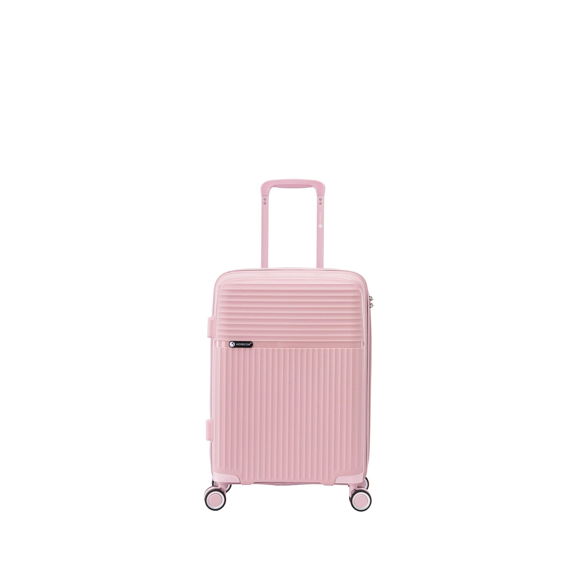 Voir la diapositive 4 : Valise Twinny Polypropylène 55cm - Rose