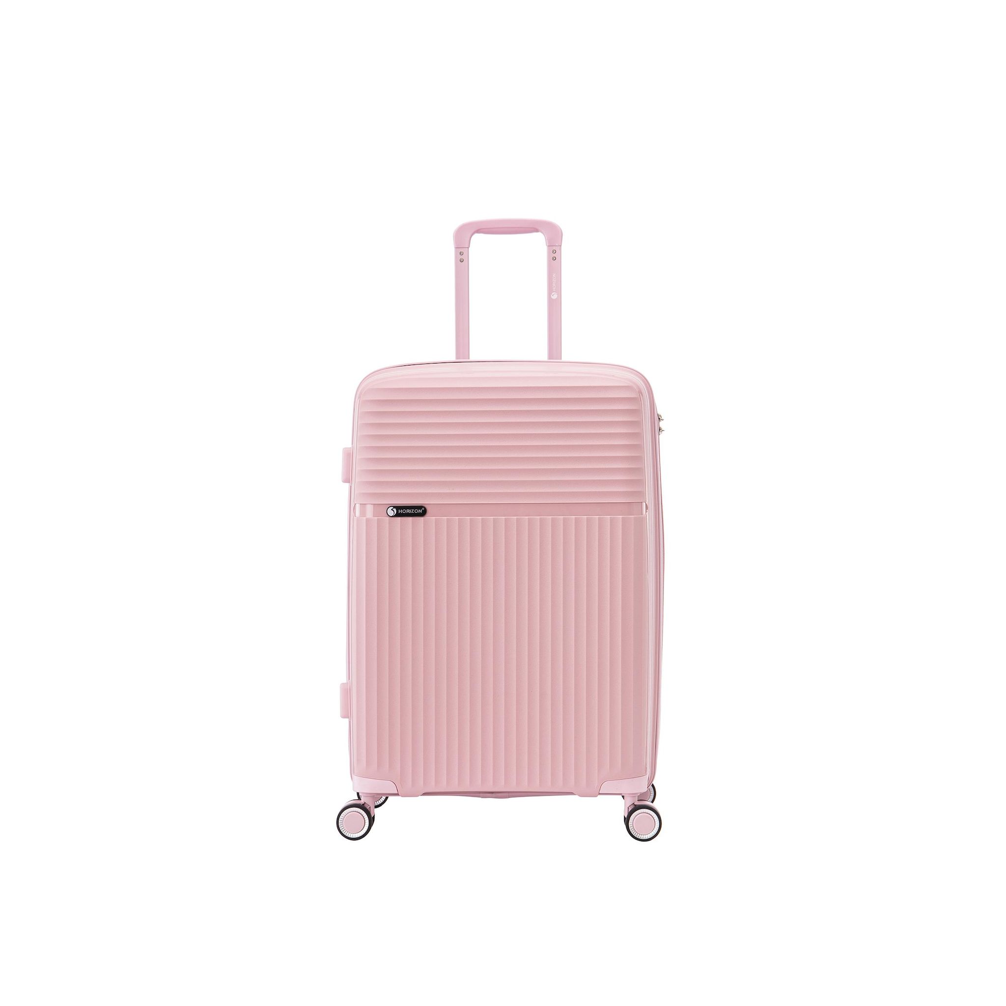 Voir la diapositive 4 : Valise Twinny Polypropylène 65cm - Rose