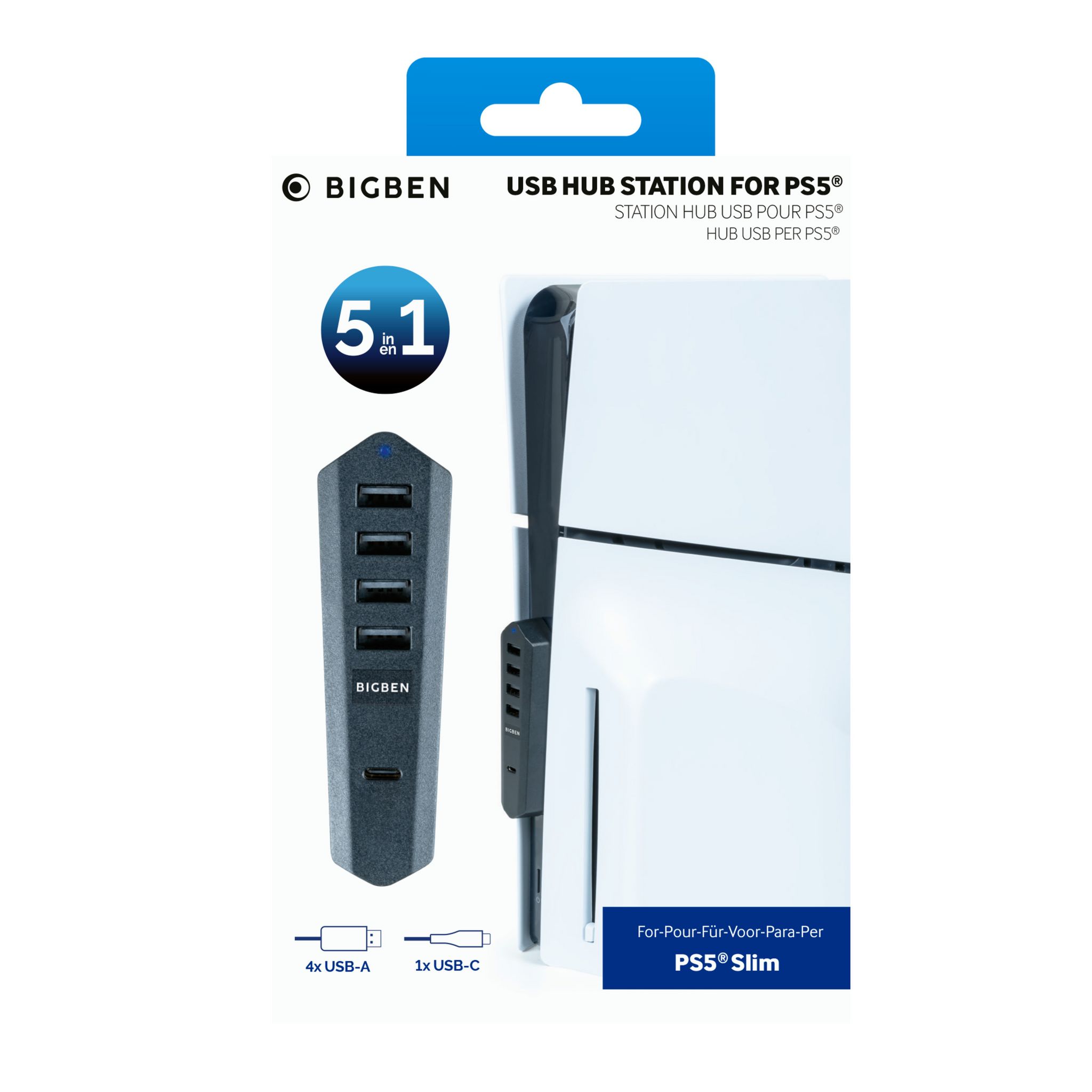 BIGBEN Station Hub USB Noir pour PS5 Slim