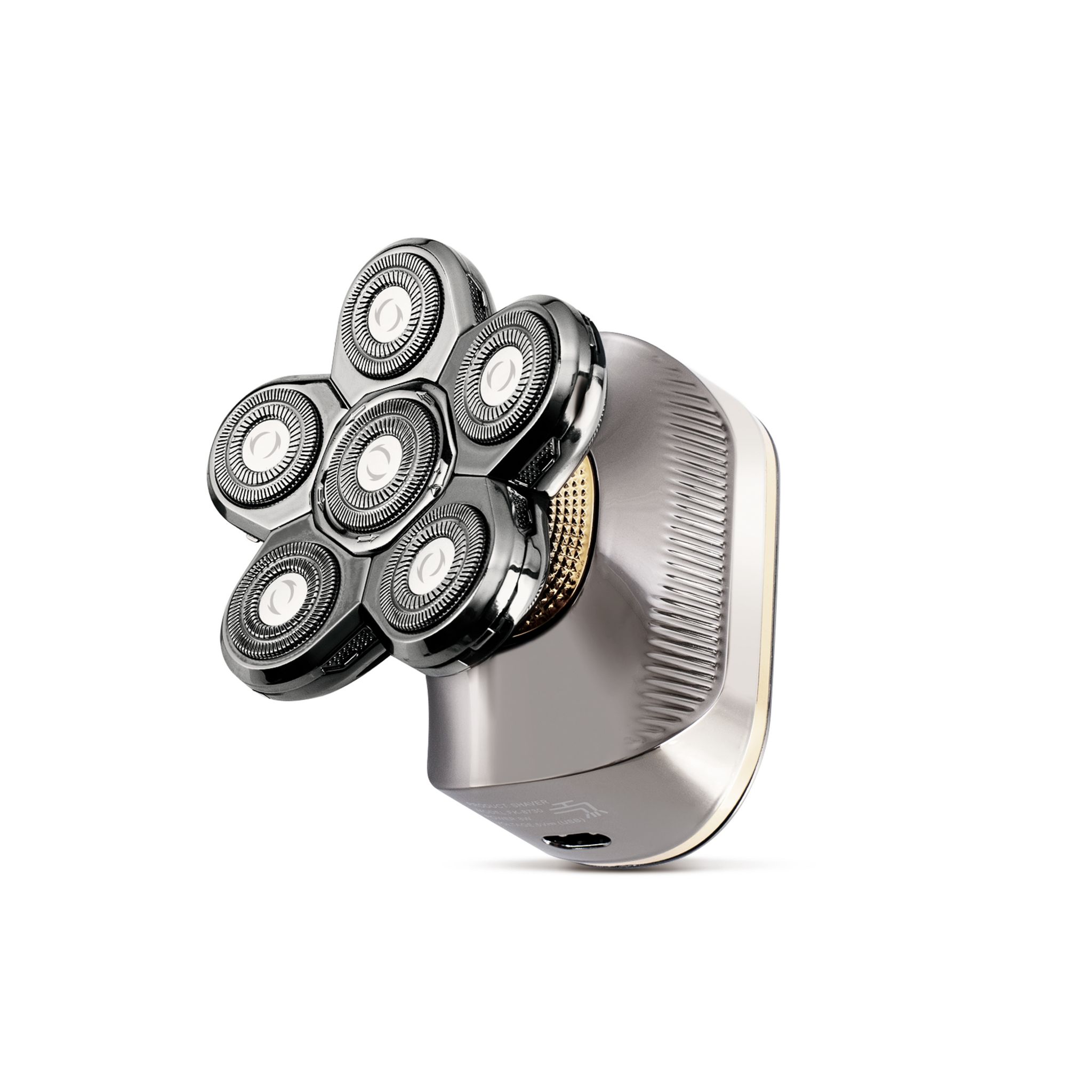 BECKER SHAVES & TRIMS Rasoir à 6 têtes rotatives H6 - Gris