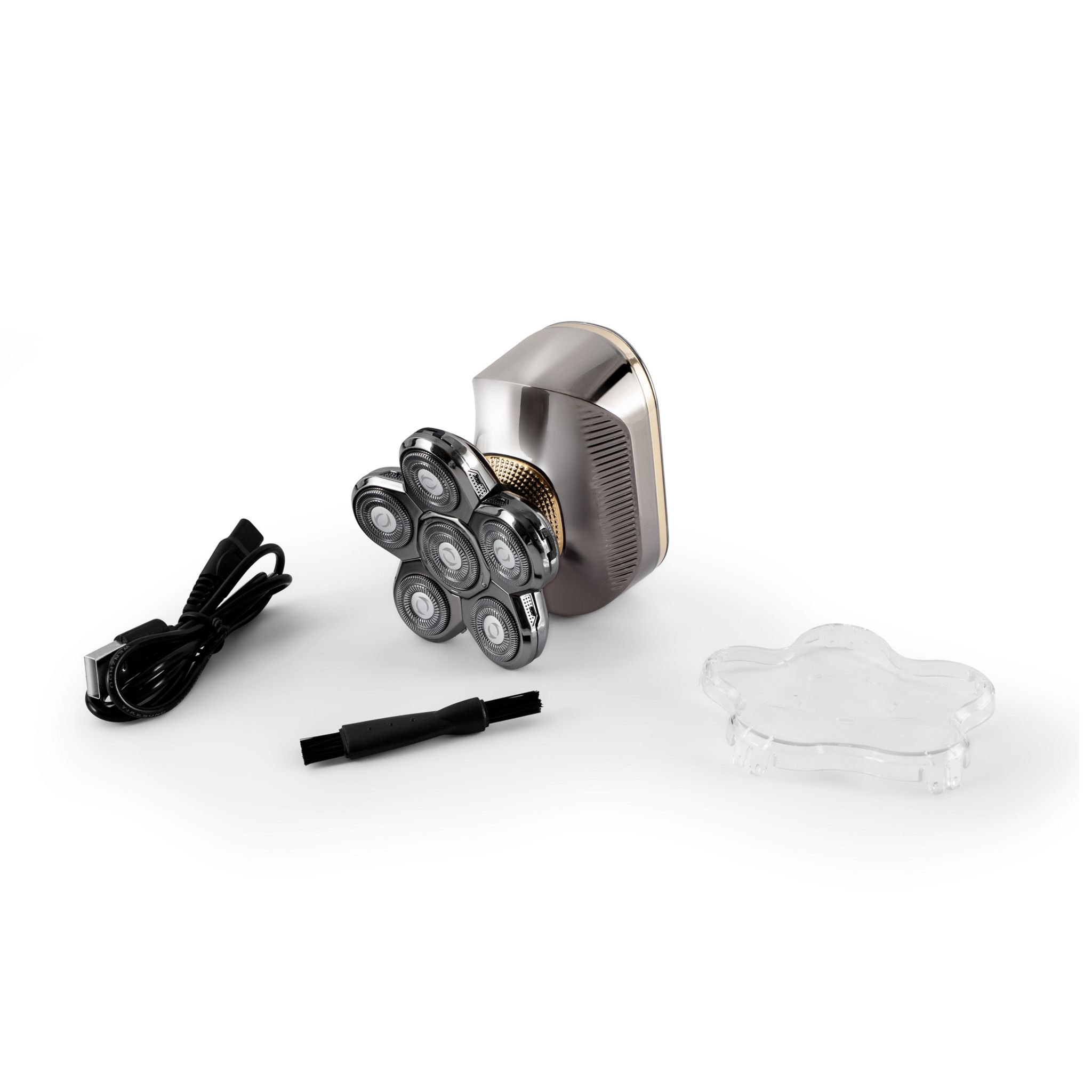 Voir la diapositive 6 : BECKER SHAVES & TRIMS Rasoir à 6 têtes rotatives H6 - Gris