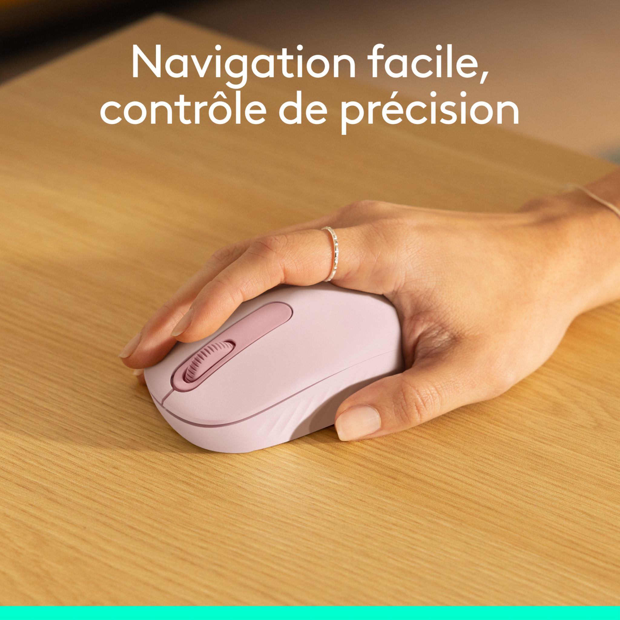 Voir la diapositive 5 : LOGITECH Souris Sans Fil M196 - Rose