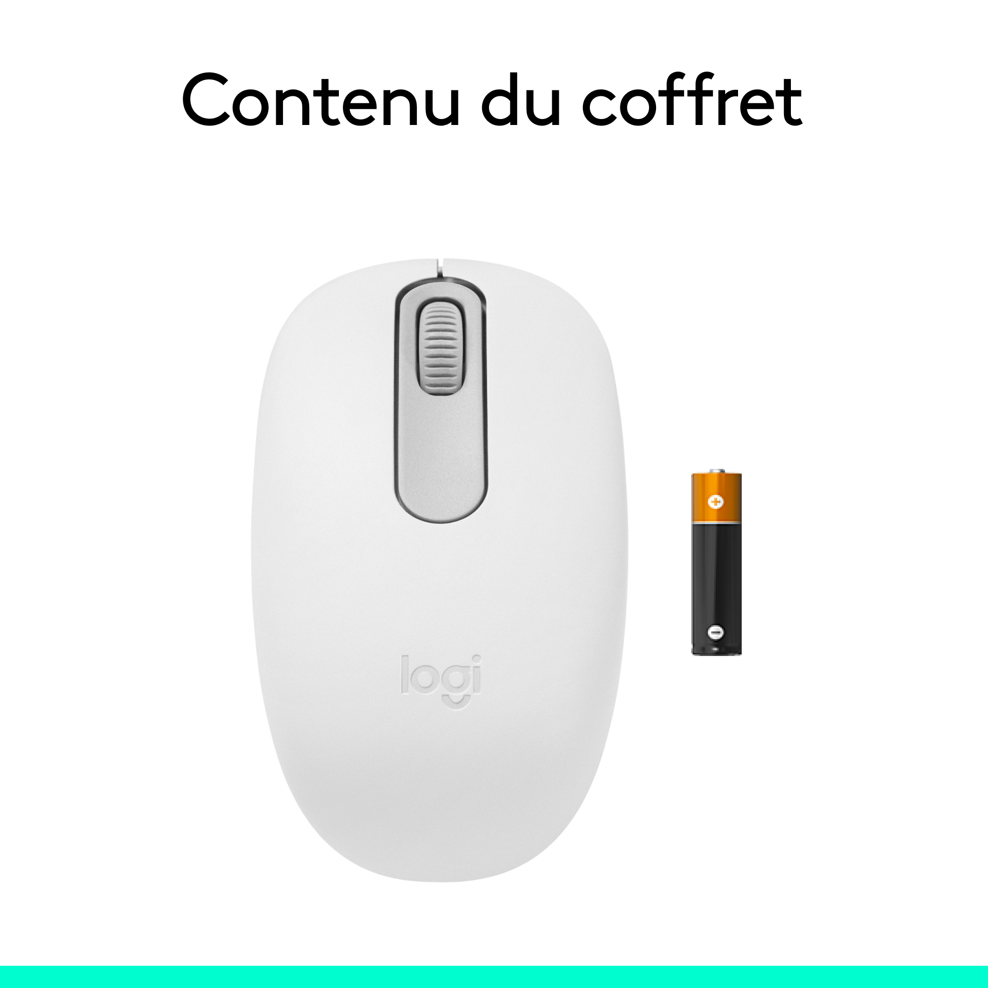 Voir la diapositive 9 : LOGITECH Souris Sans Fil M196 - Blanc