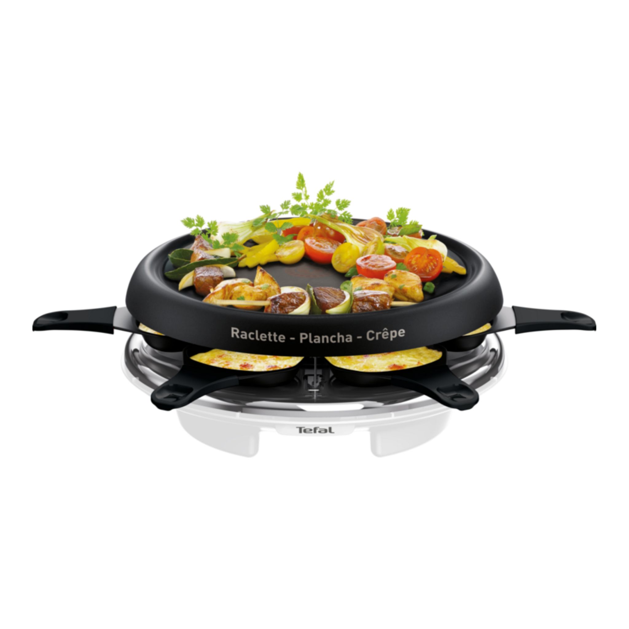 Voir la diapositive 6 : TEFAL Appareil à raclette RE151110 - Blanc