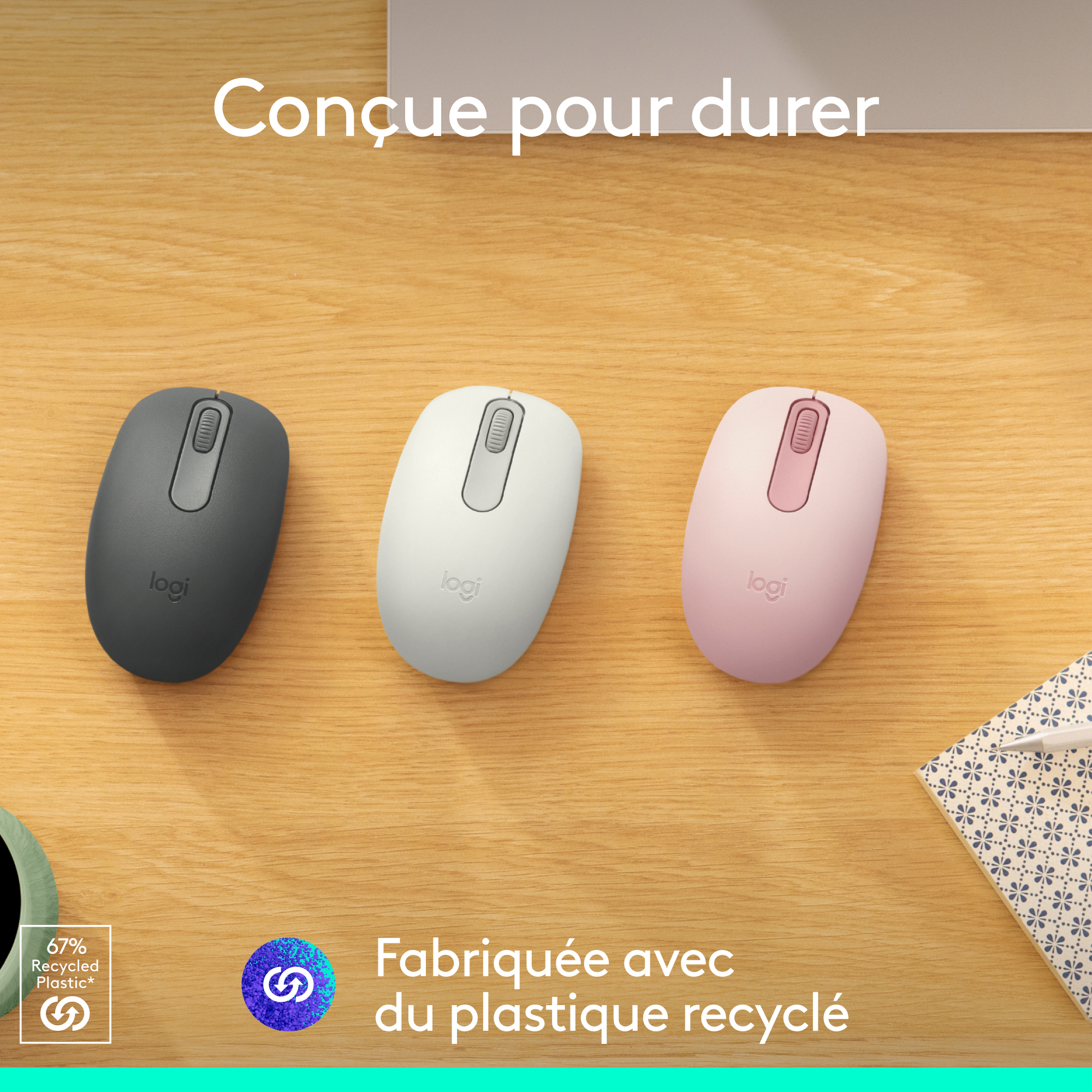 Voir la diapositive 4 : LOGITECH Souris Sans Fil M196 - Noir