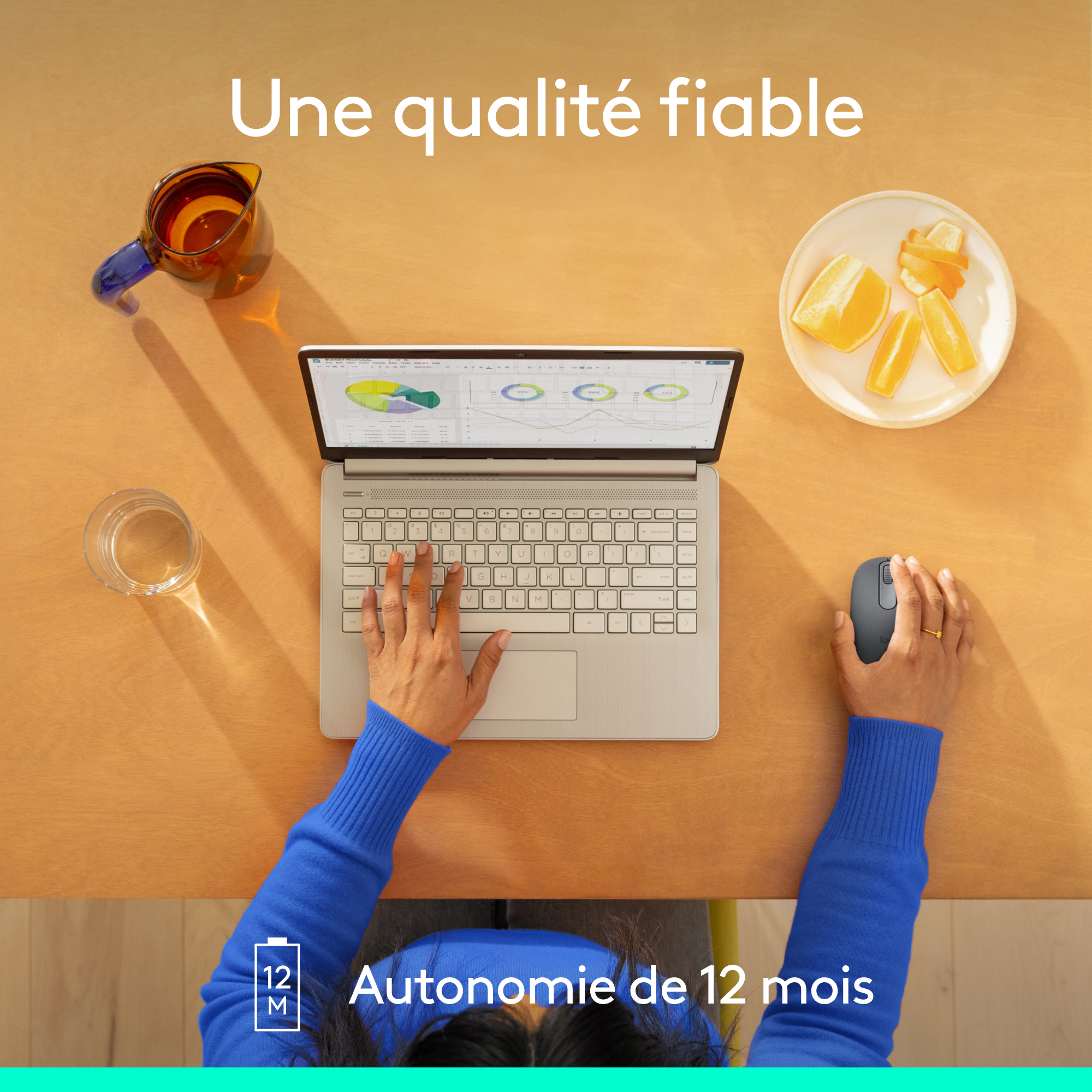 Voir la diapositive 6 : LOGITECH Souris Sans Fil M196 - Noir