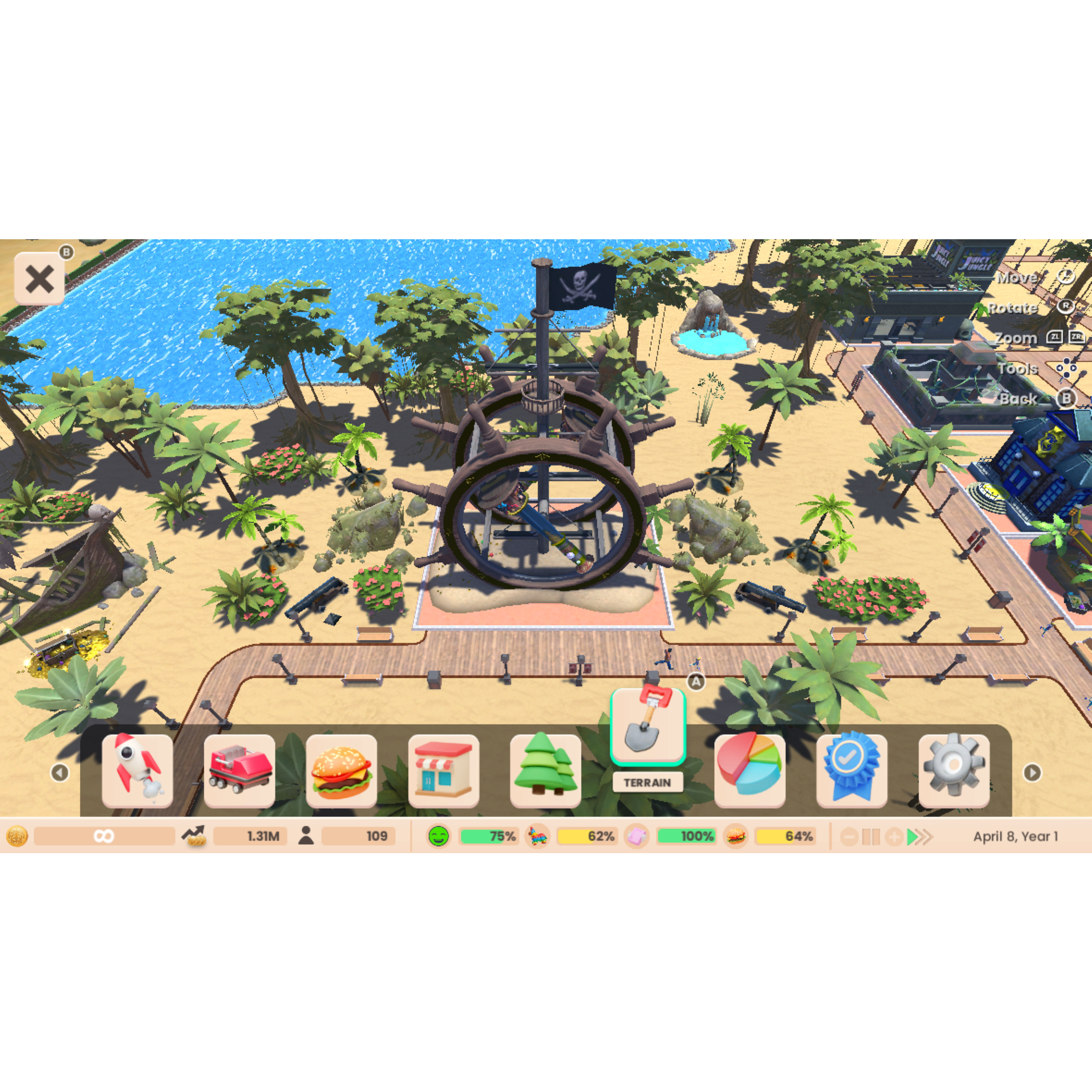 Voir la diapositive 3 : RollerCoaster Tycoon Adventures Deluxe PS5