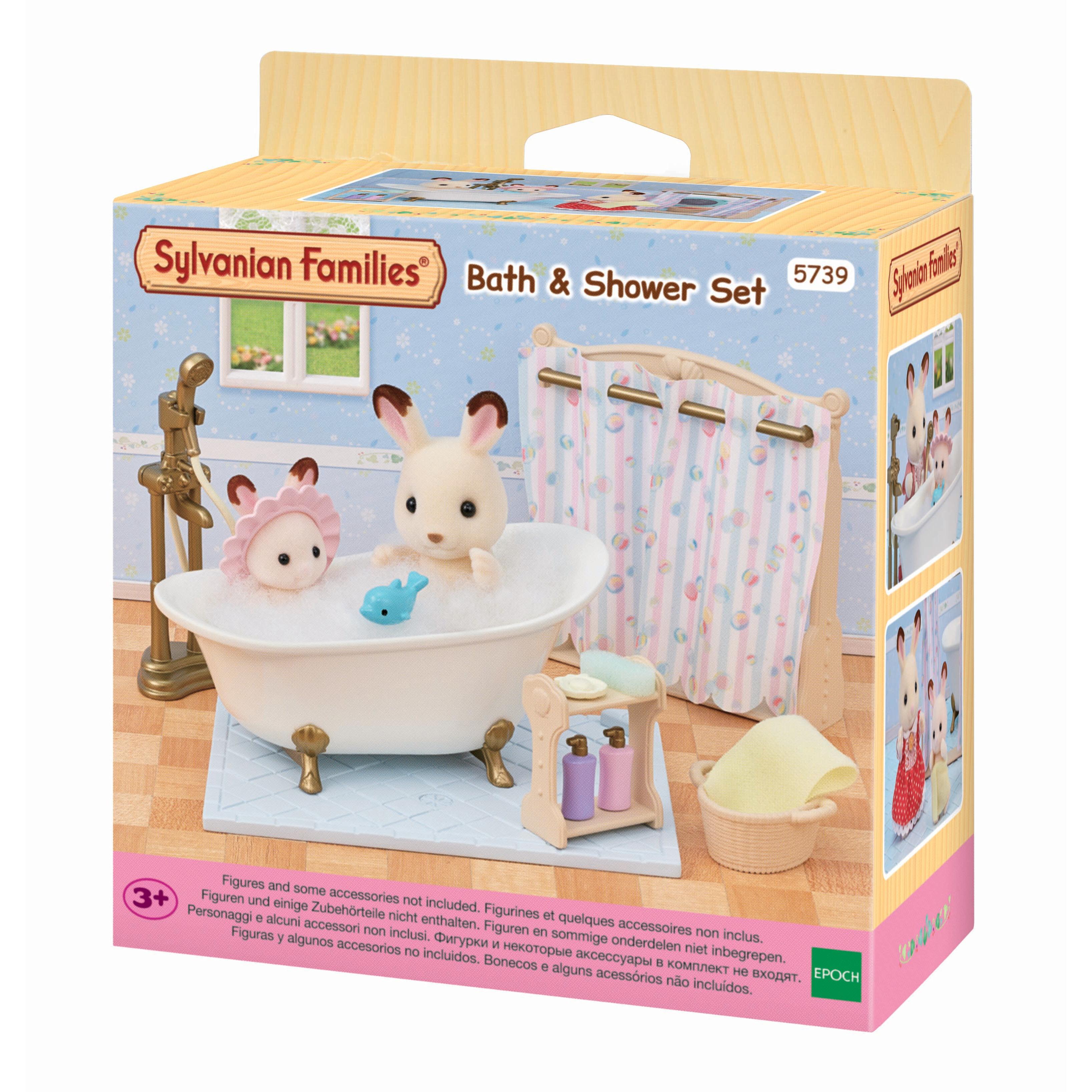 Voir la diapositive 2 : EPOCH D'ENFANCE Le Set Baignoire et Douche Sylvanian Families