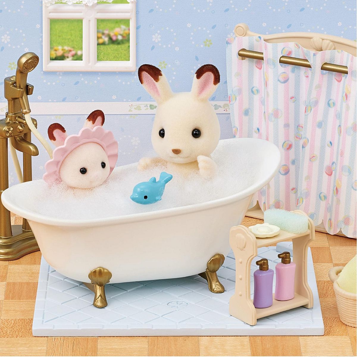 EPOCH D'ENFANCE Le Set Baignoire et Douche Sylvanian Families