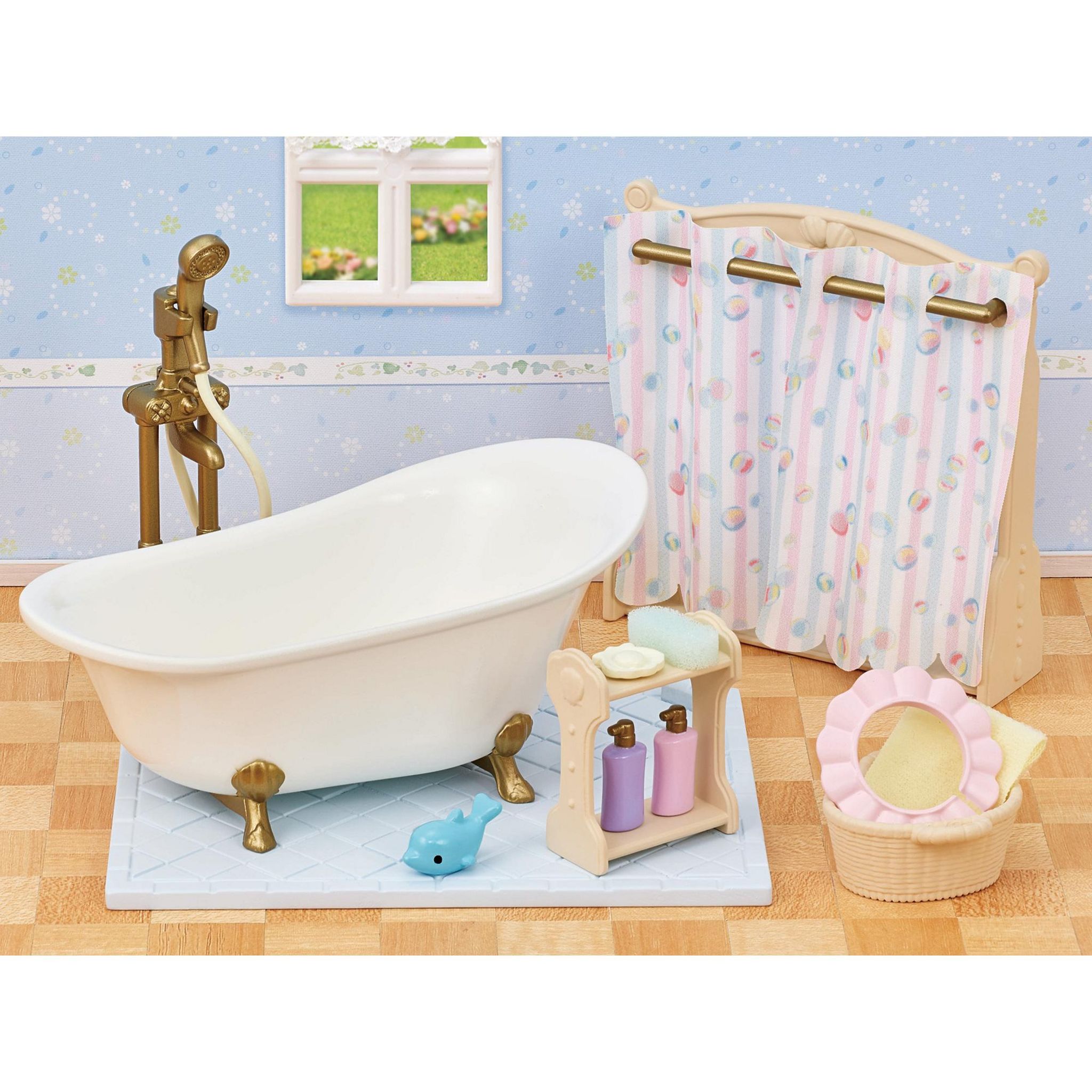 Voir la diapositive 4 : EPOCH D'ENFANCE Le Set Baignoire et Douche Sylvanian Families
