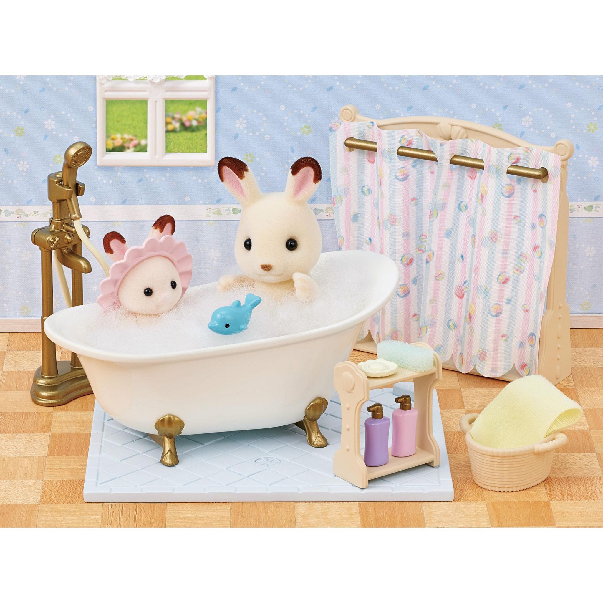 Voir la diapositive 6 : EPOCH D'ENFANCE Le Set Baignoire et Douche Sylvanian Families