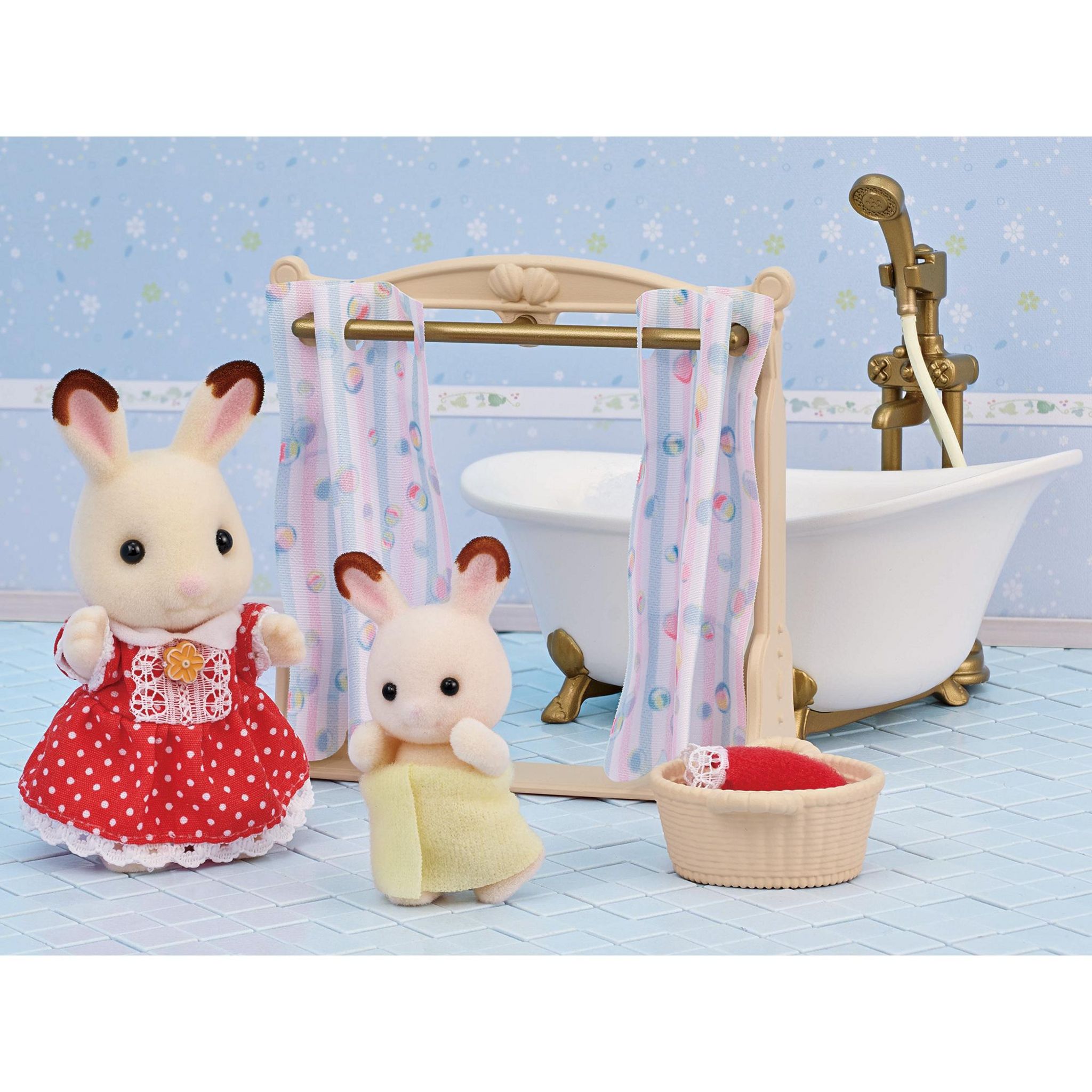 Voir la diapositive 7 : EPOCH D'ENFANCE Le Set Baignoire et Douche Sylvanian Families