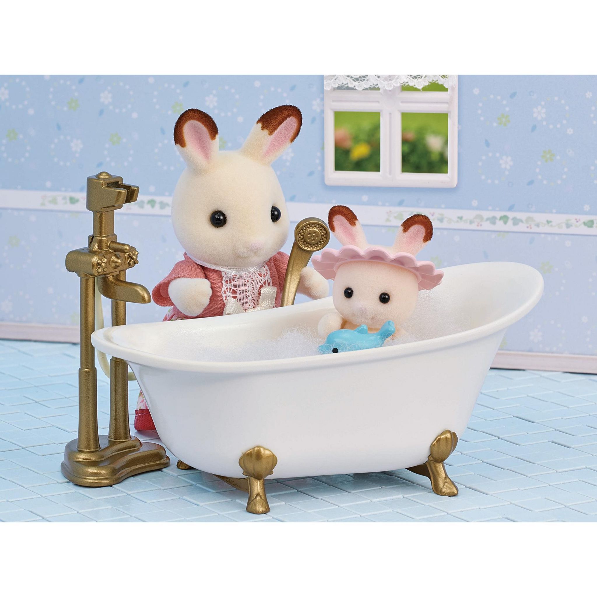 Voir la diapositive 9 : EPOCH D'ENFANCE Le Set Baignoire et Douche Sylvanian Families